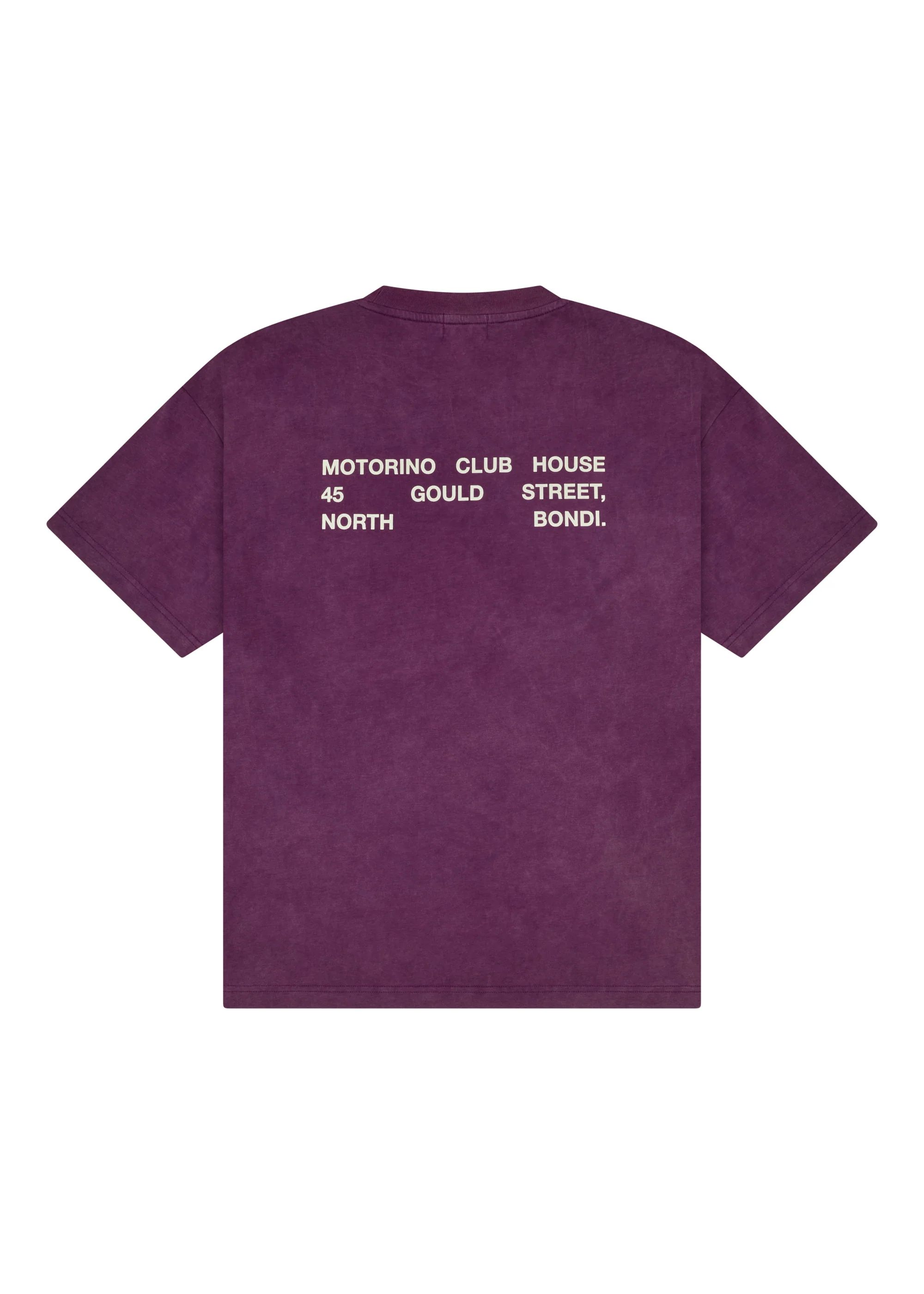 Address Tee - Washed Purple