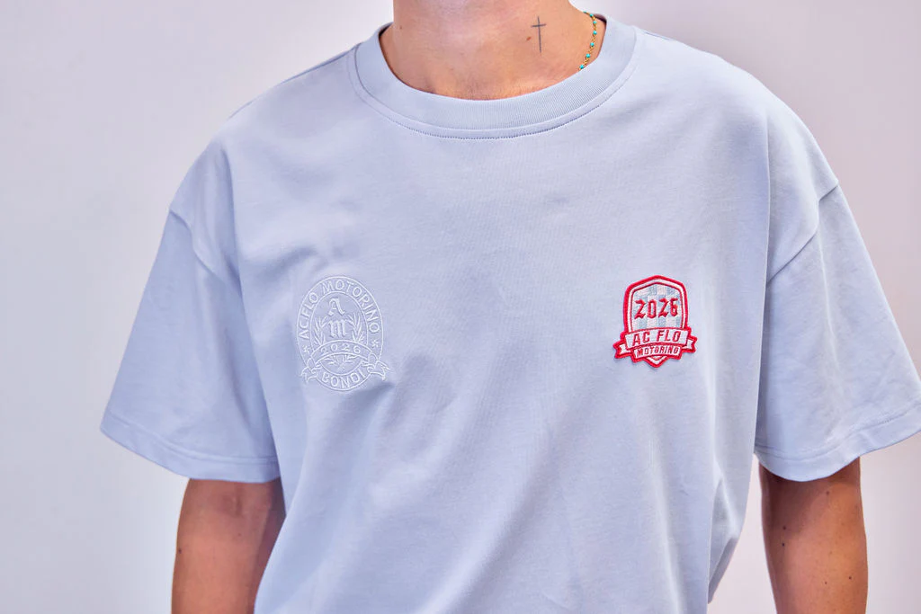 Badge Tee - Sky Blue - Image 9