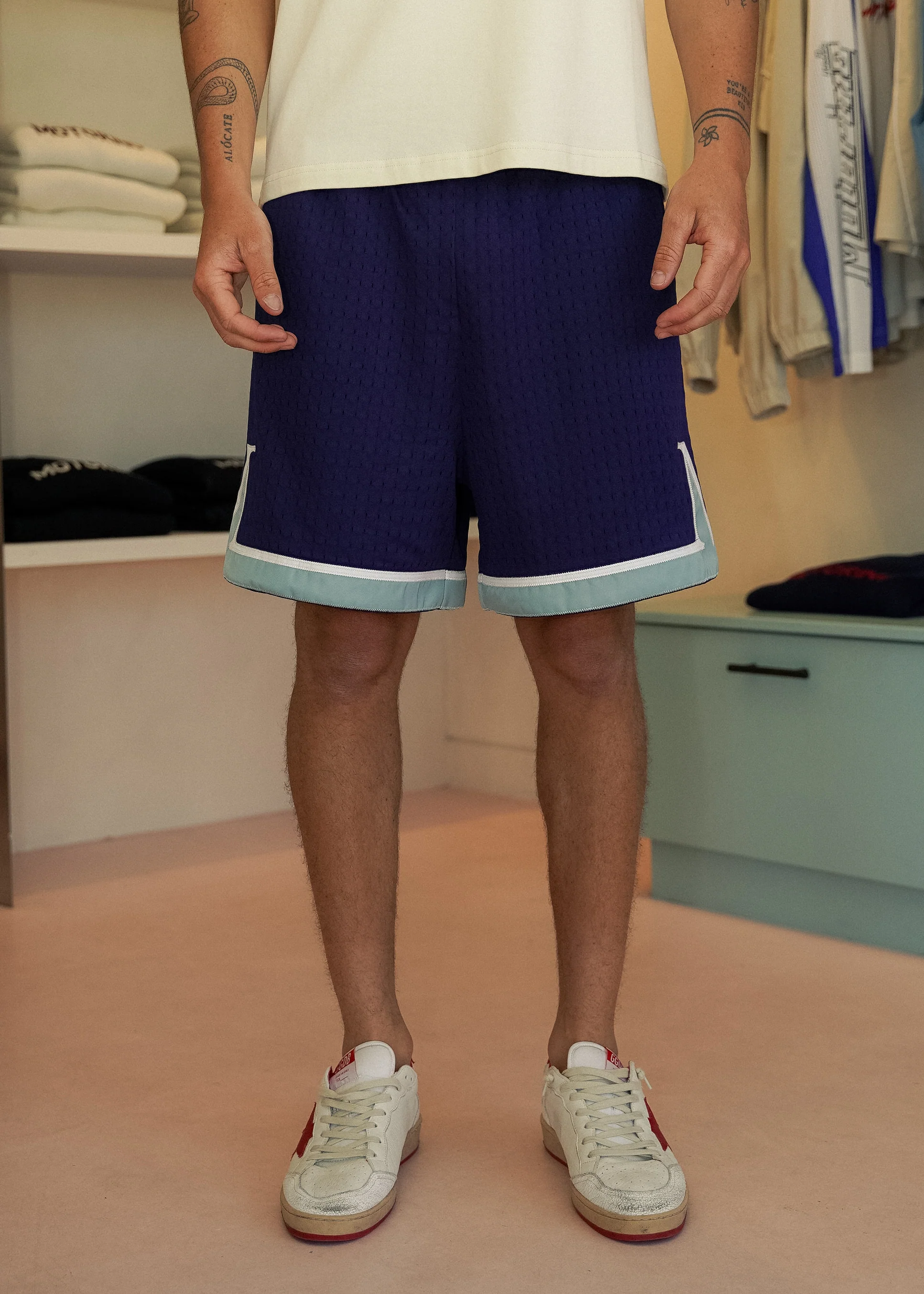 Ballers Shorts - Two Tone Blue - Image 9