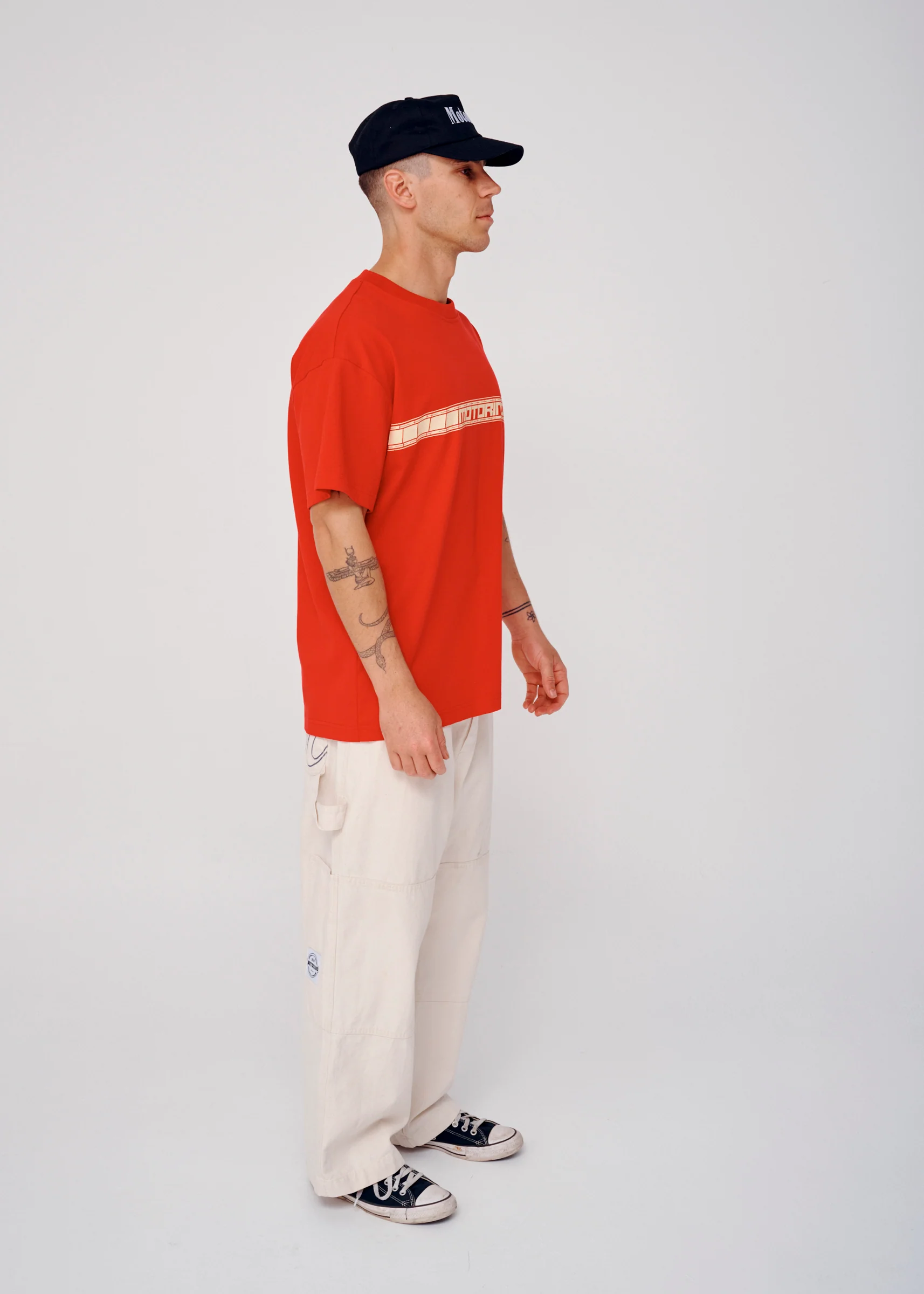 Block Tee - Red - Image 5