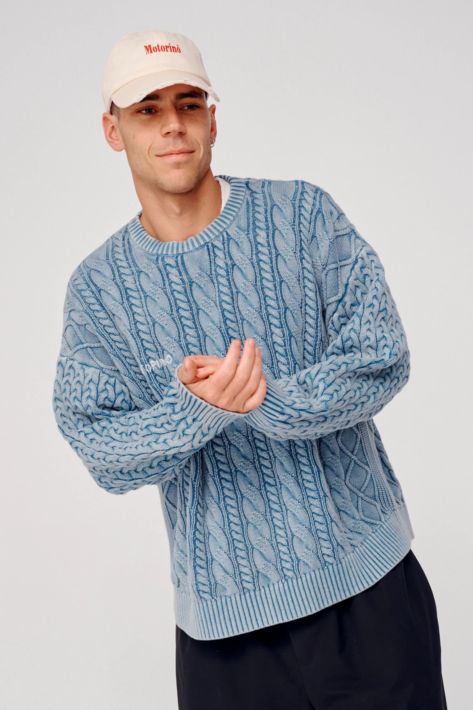 Cable Knit - Washed Teal - Image 3
