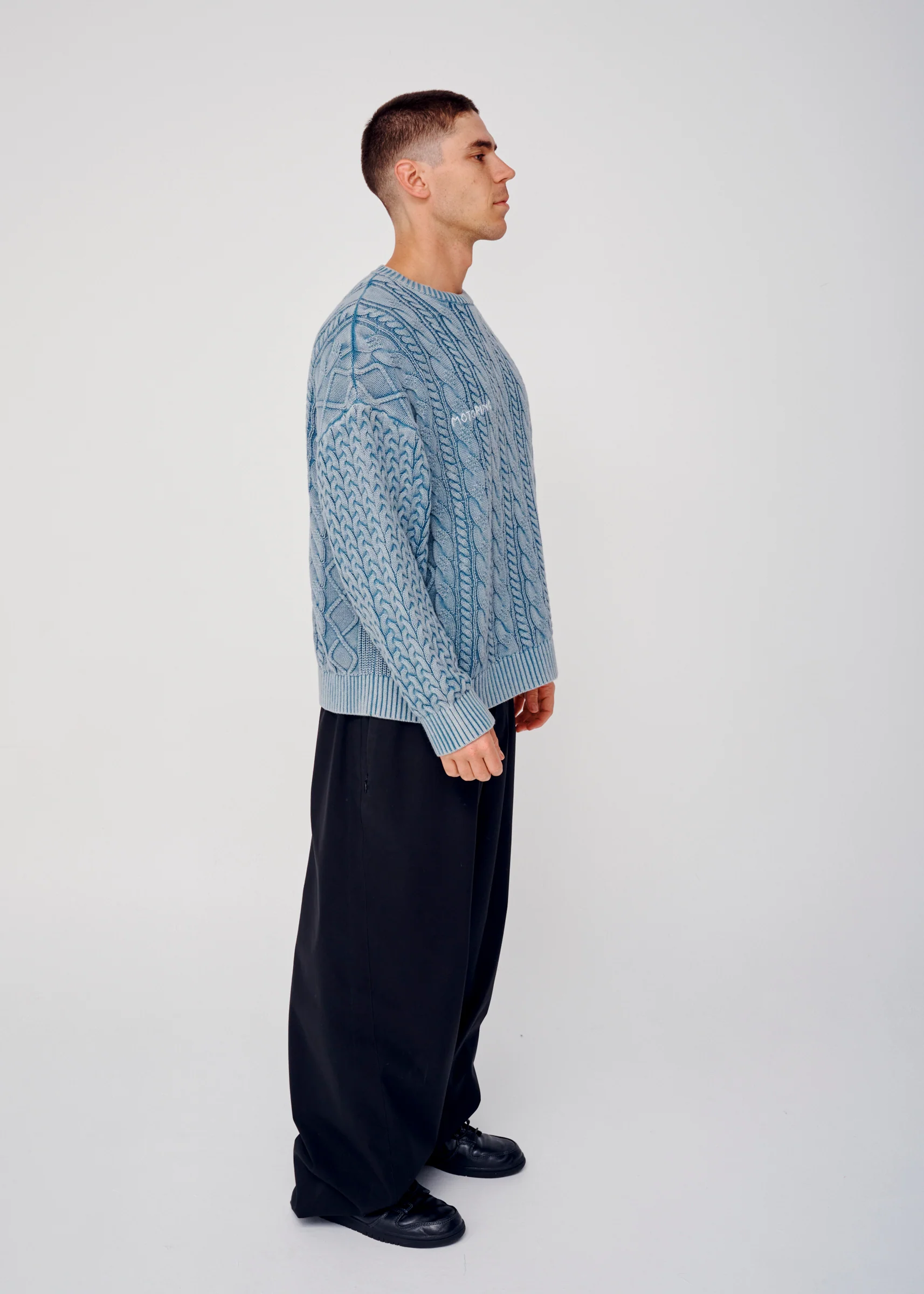 Cable Knit - Washed Teal - Image 4