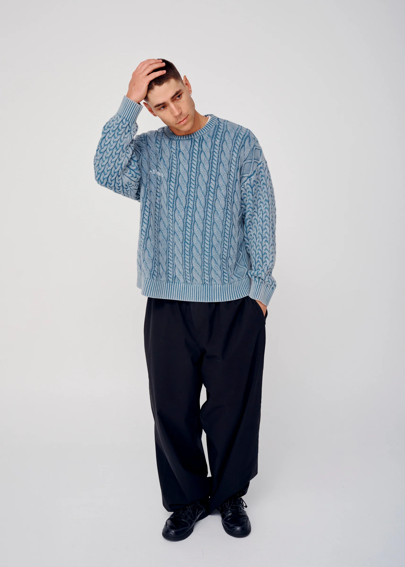 Cable Knit - Washed Teal - Image 6