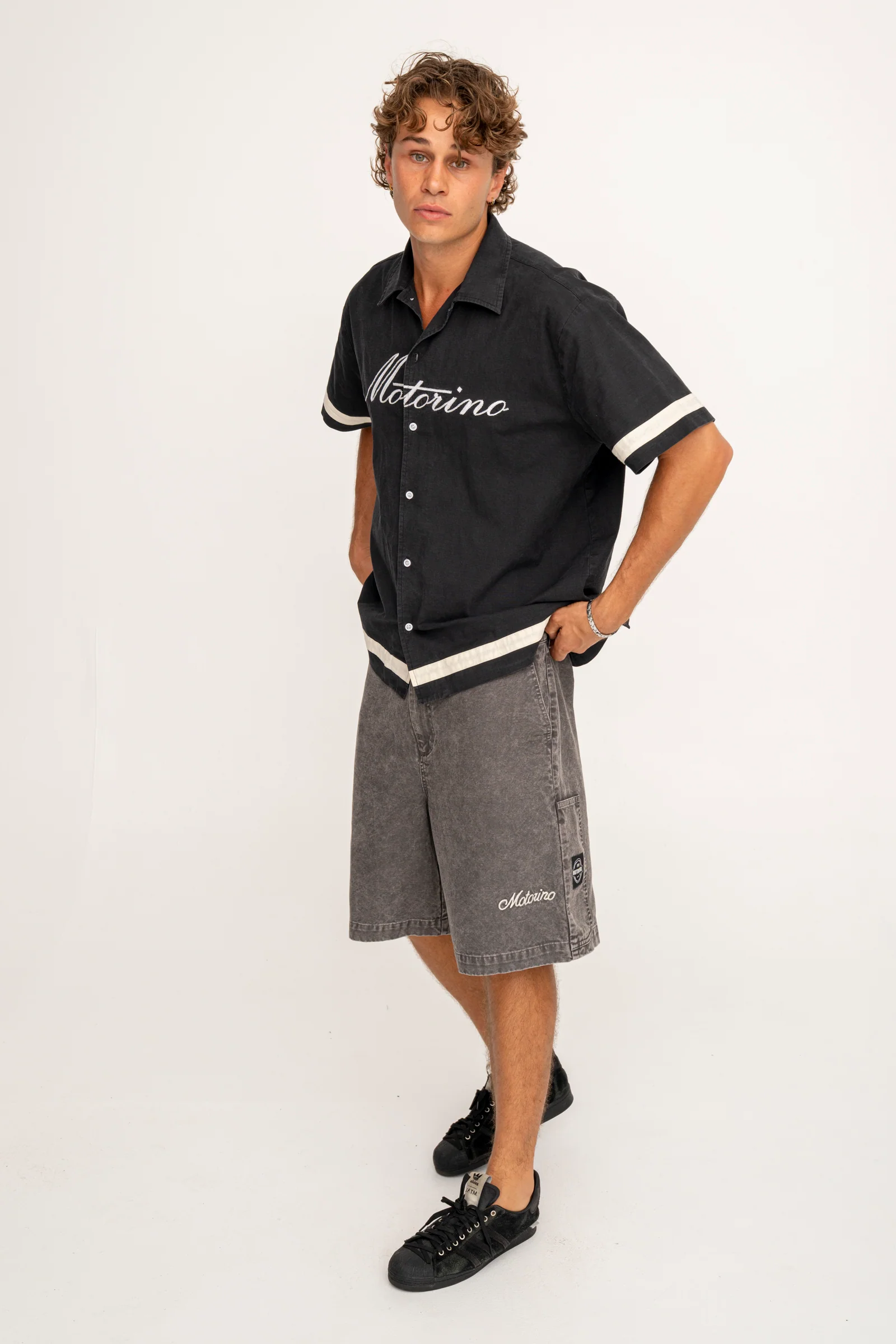 Cursive Shirt - Black - Image 7
