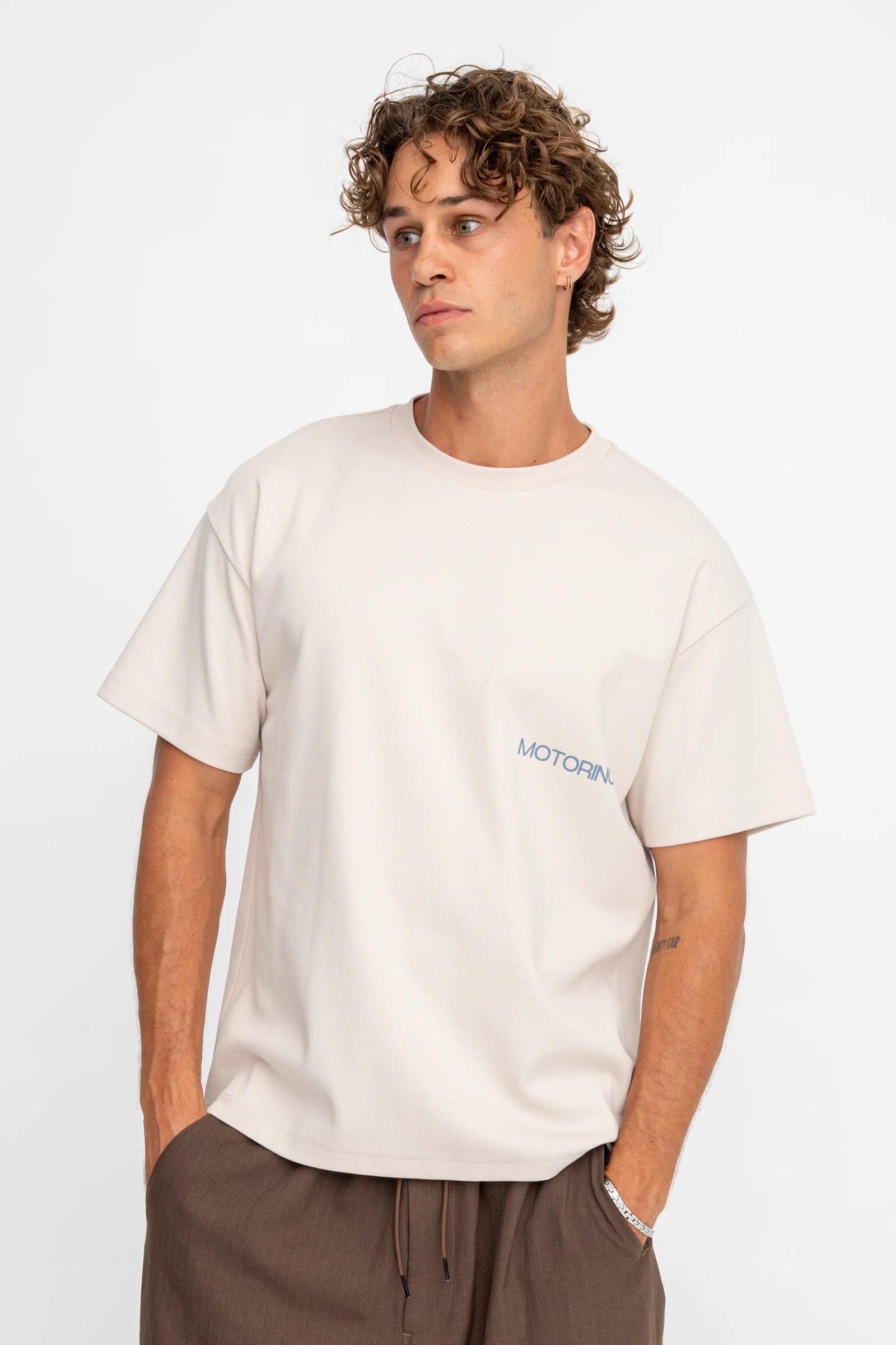 Club Heavy Tee - Sand - Image 4