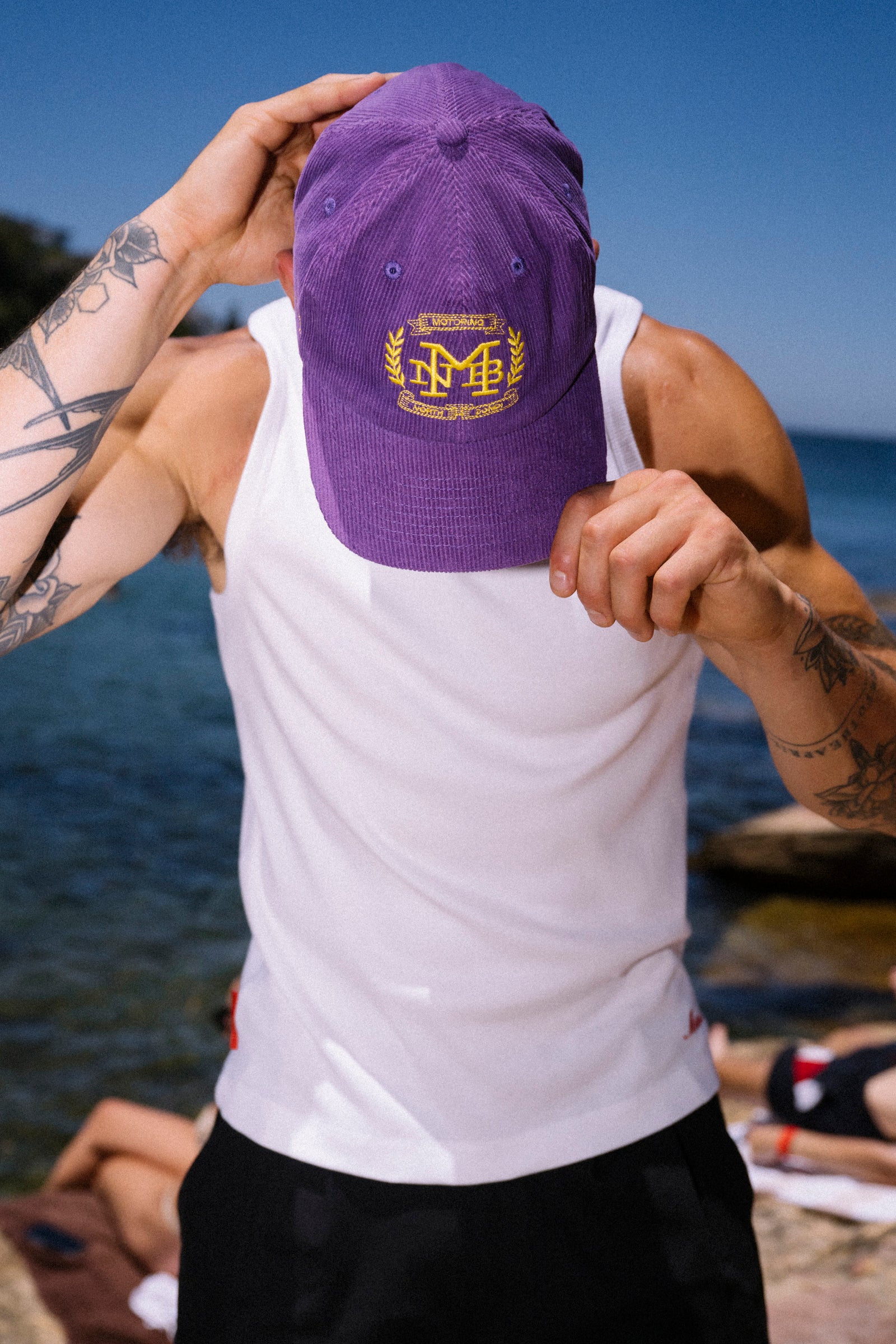 Corduroy Hat - Purple - Image 3