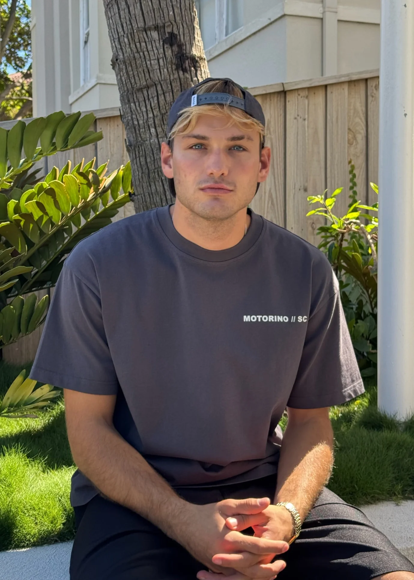 Emblem Tee - Faded Black - Image 3