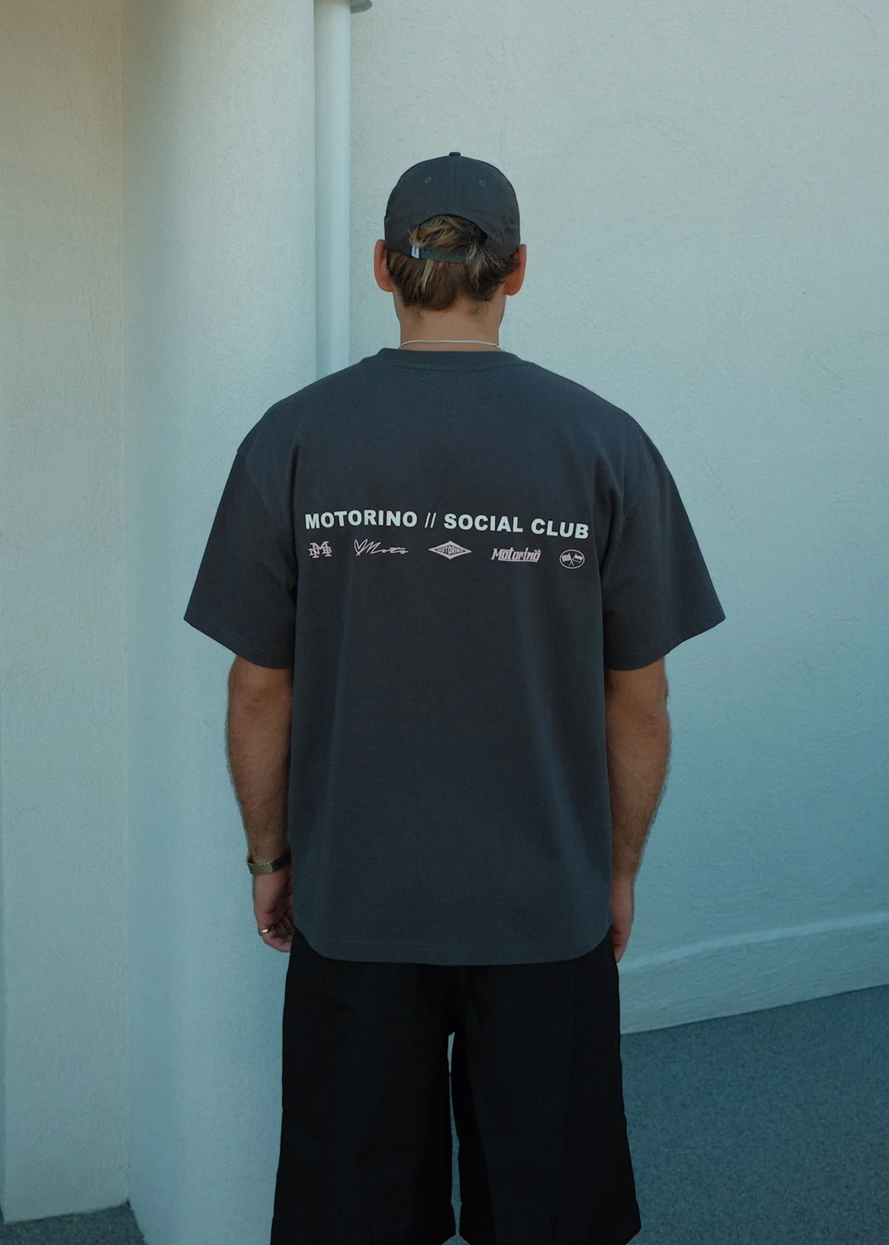 Emblem Tee - Faded Black - Image 5