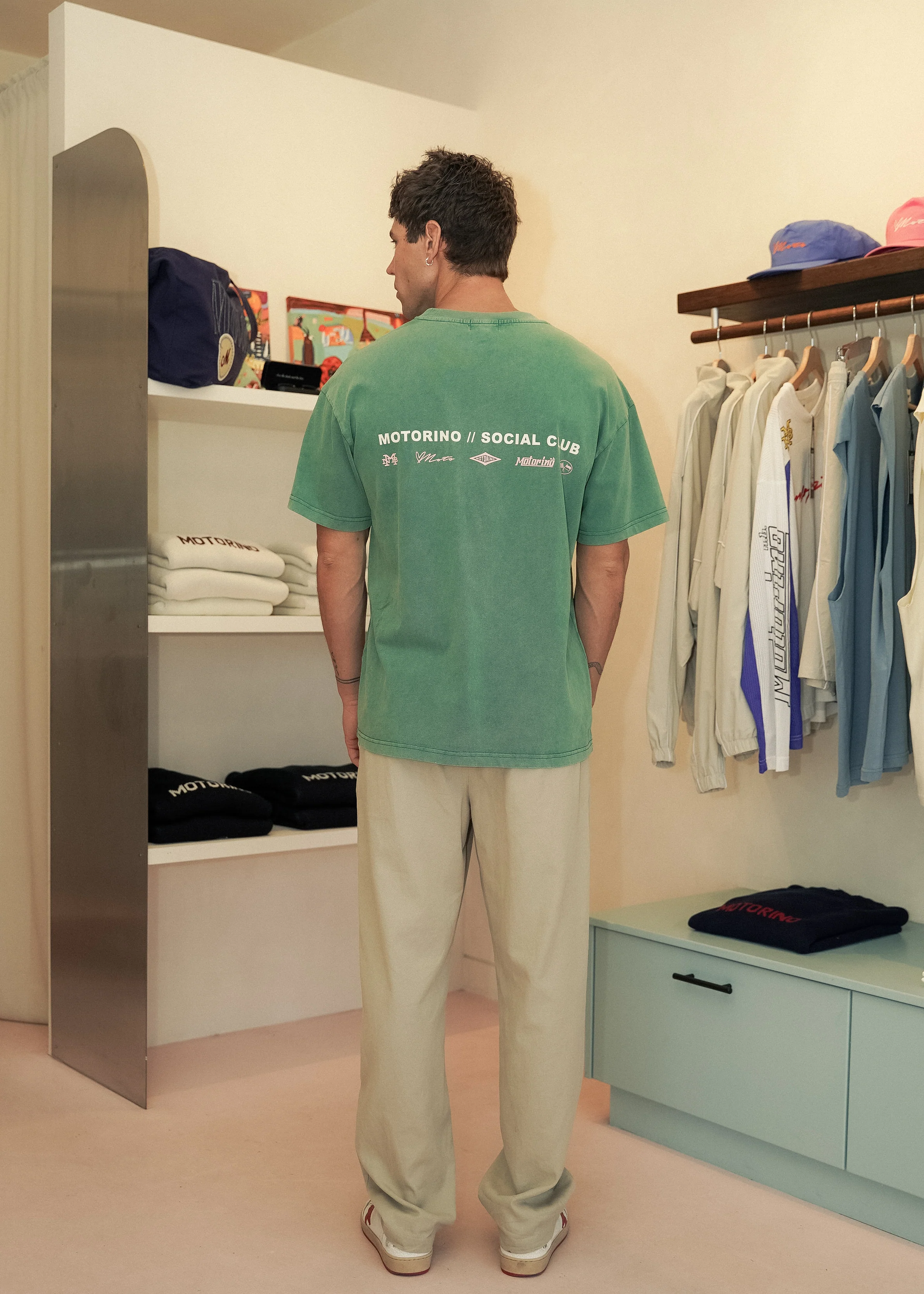 Emblem Tee - Washed Green - Image 4