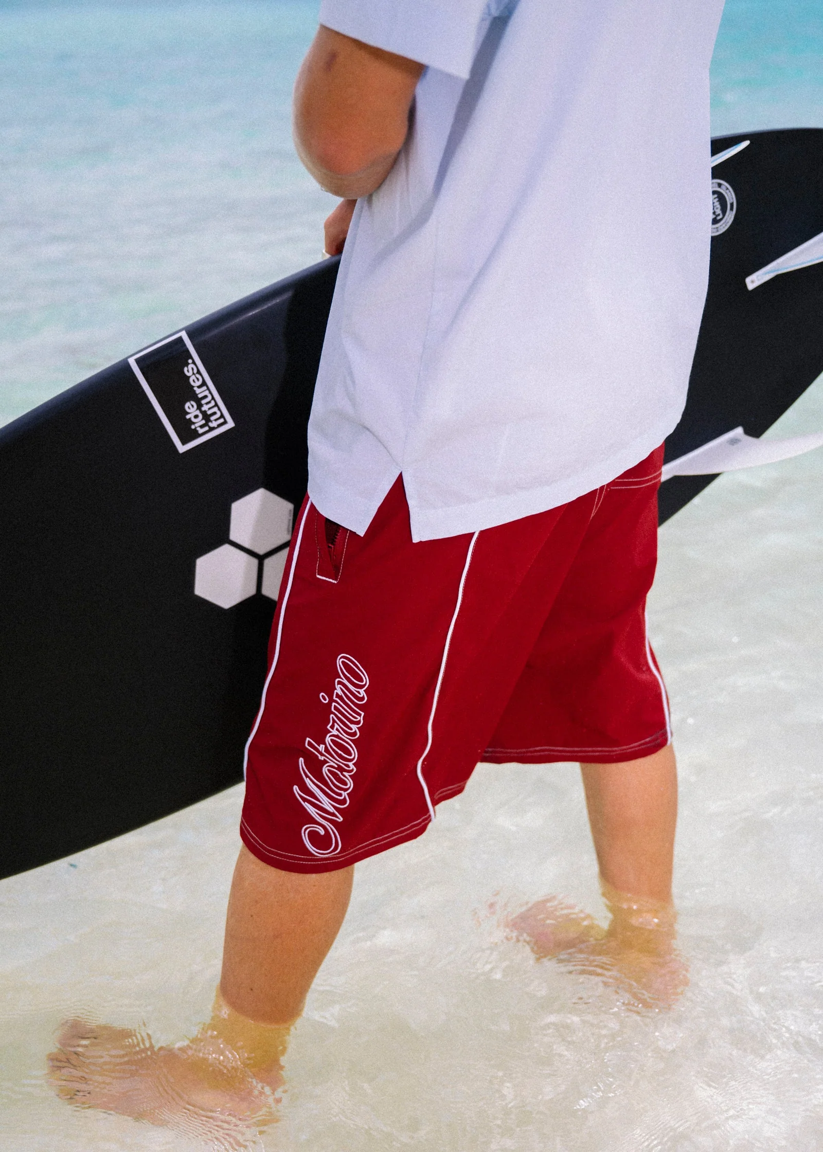 Everyday Long Boardshorts - Red - Image 5