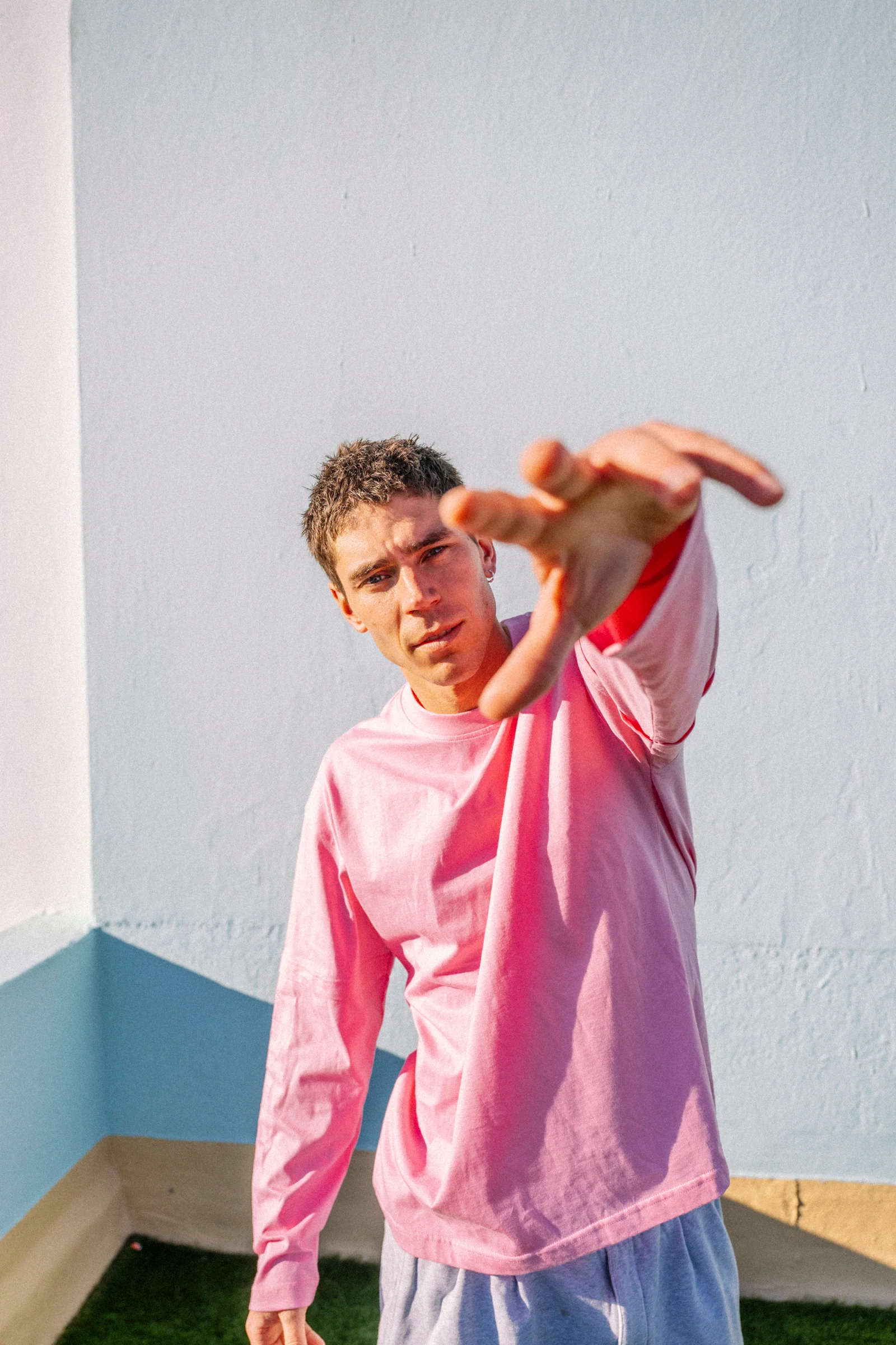 Layered Long Sleeve - Pink Fire - Image 6
