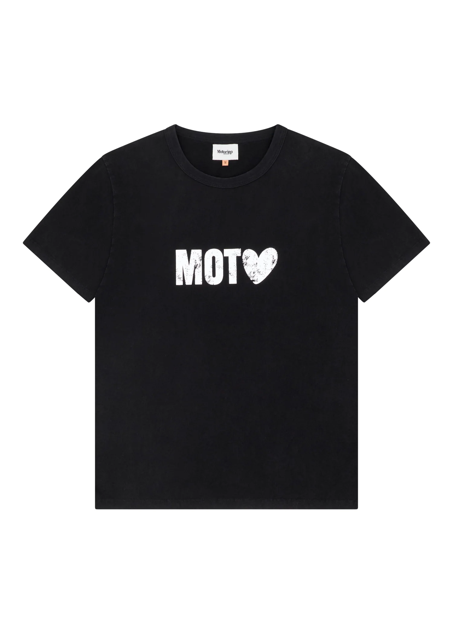 Love Moto Tee - Washed Black