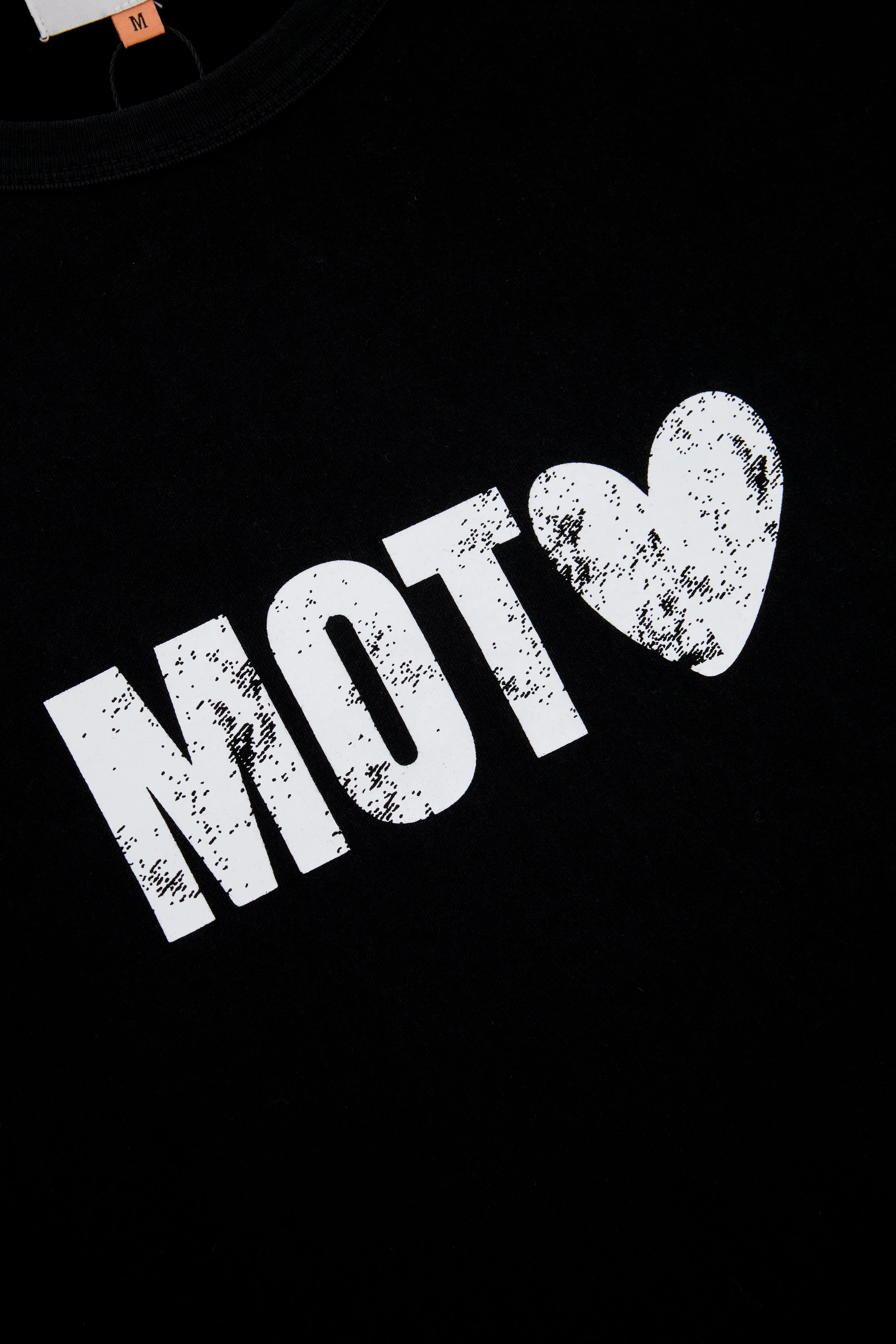Love Moto Tee - Washed Black - Image 3