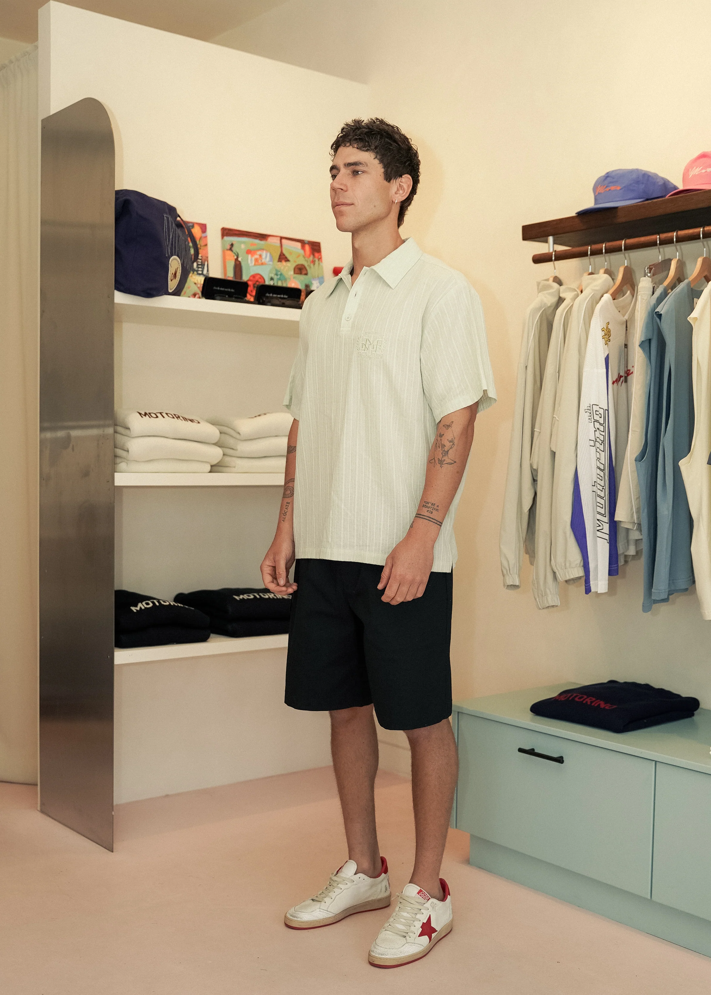 Jacquard Polo - Mint - Image 7