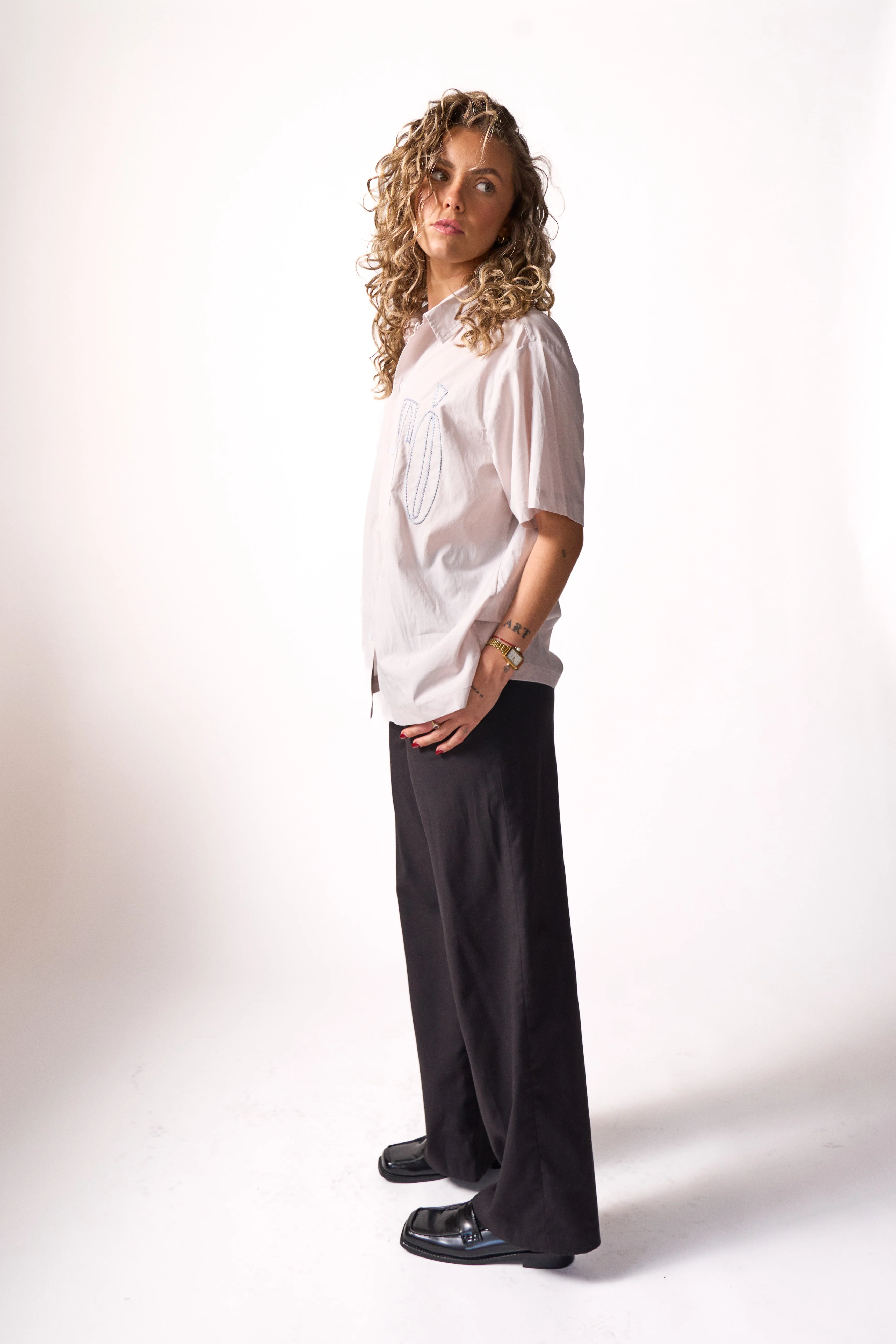 Applique Shirt - Overcast - Image 8