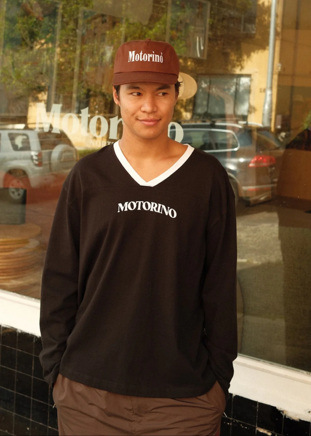 Motorino Signature Hat - Choc - Image 8