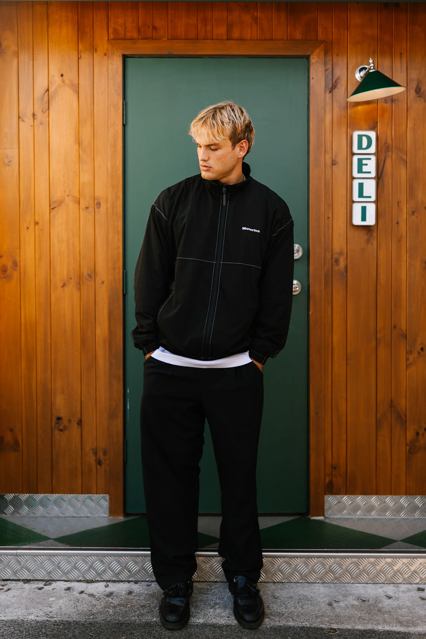 Motorino Track Jacket - Black - Image 3