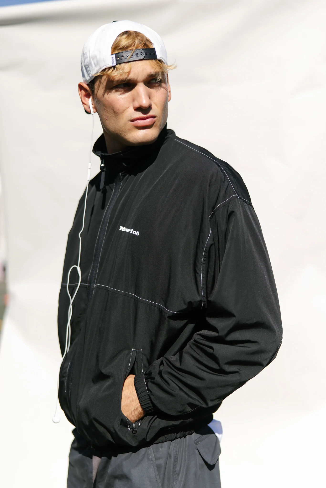 Motorino Track Jacket - Black - Image 4