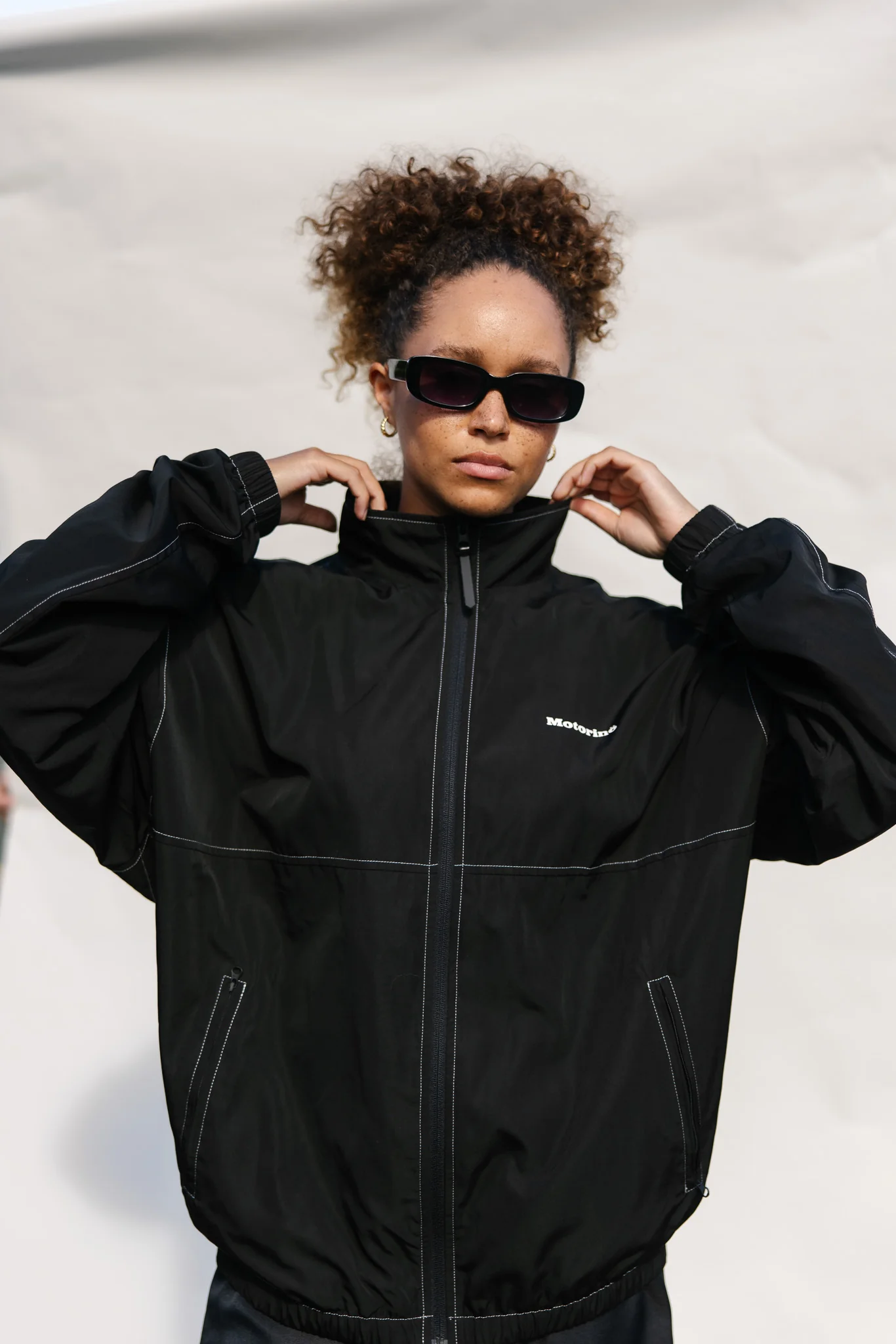 Motorino Track Jacket - Black - Image 7