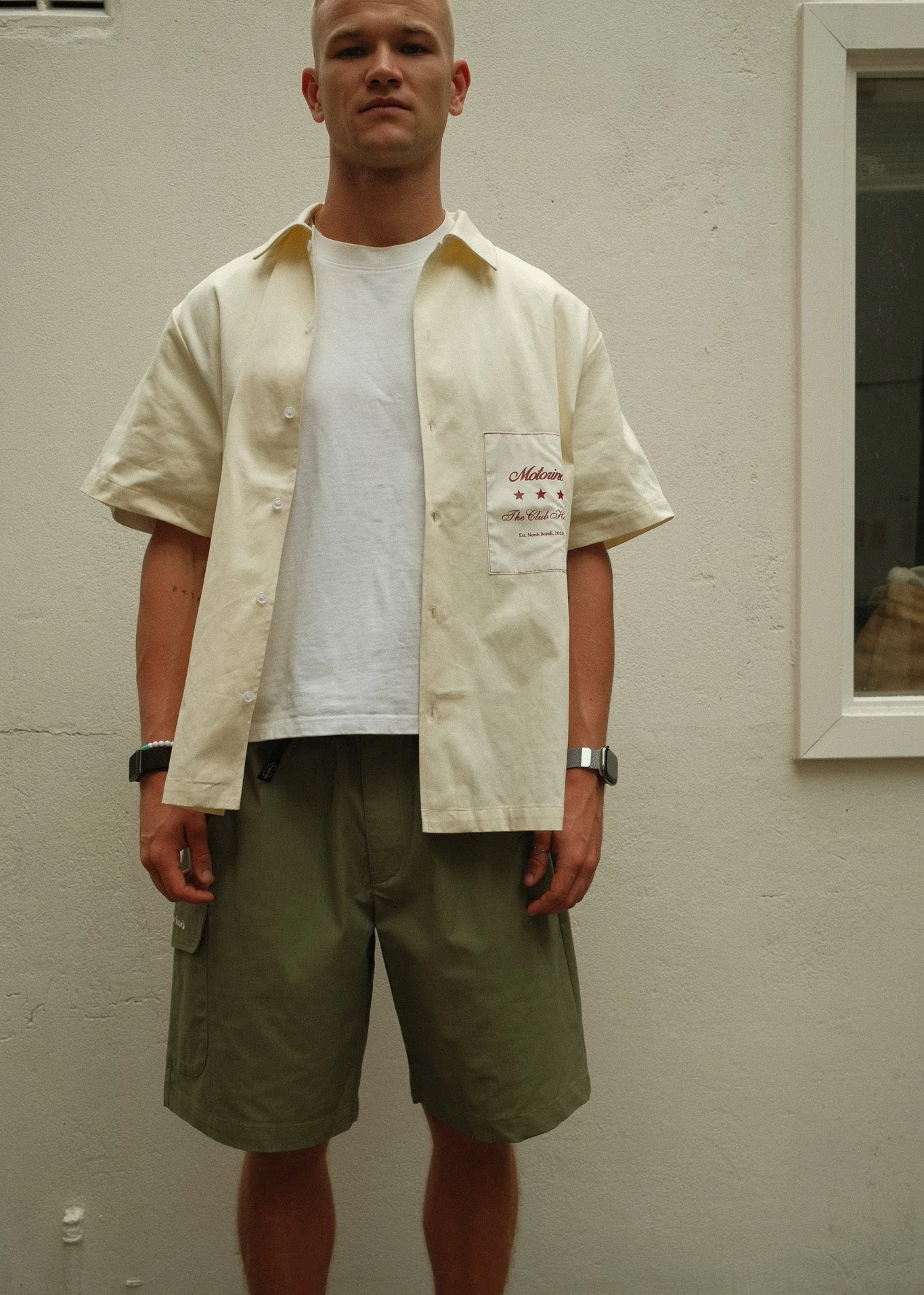 Patched Appliqué Shirt - Off White - Image 9