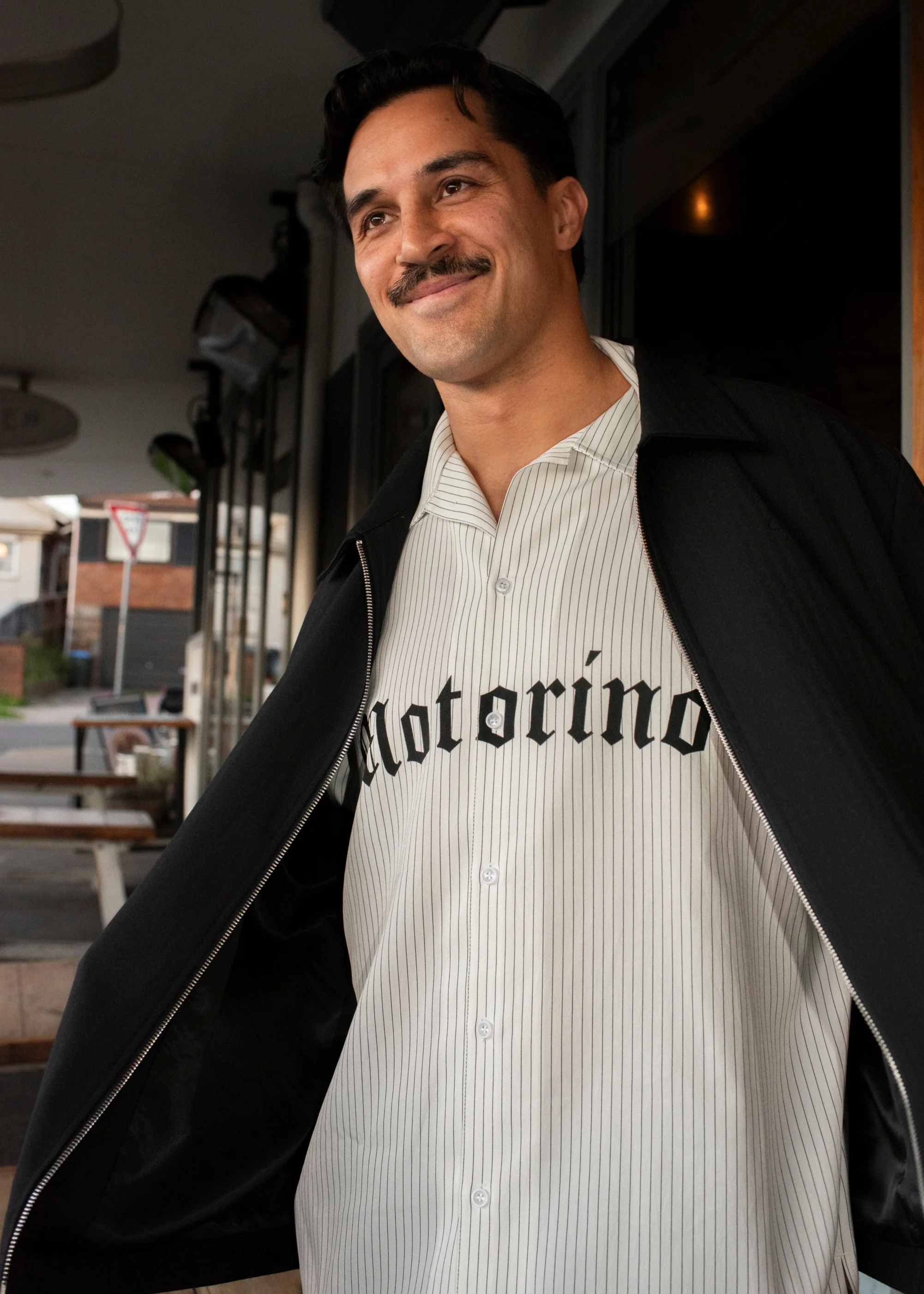Pinstripe Black Shirt - Image 5