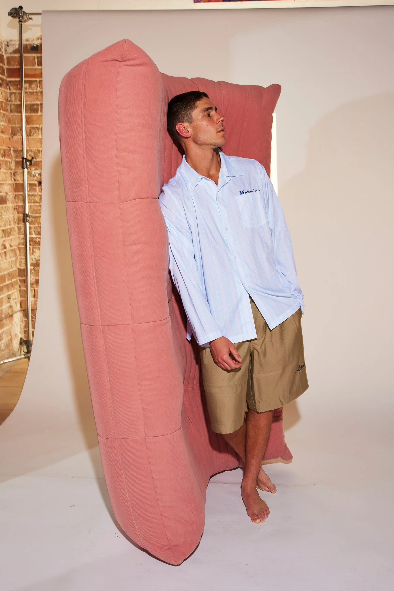 Pleated Short - Beige - Image 5