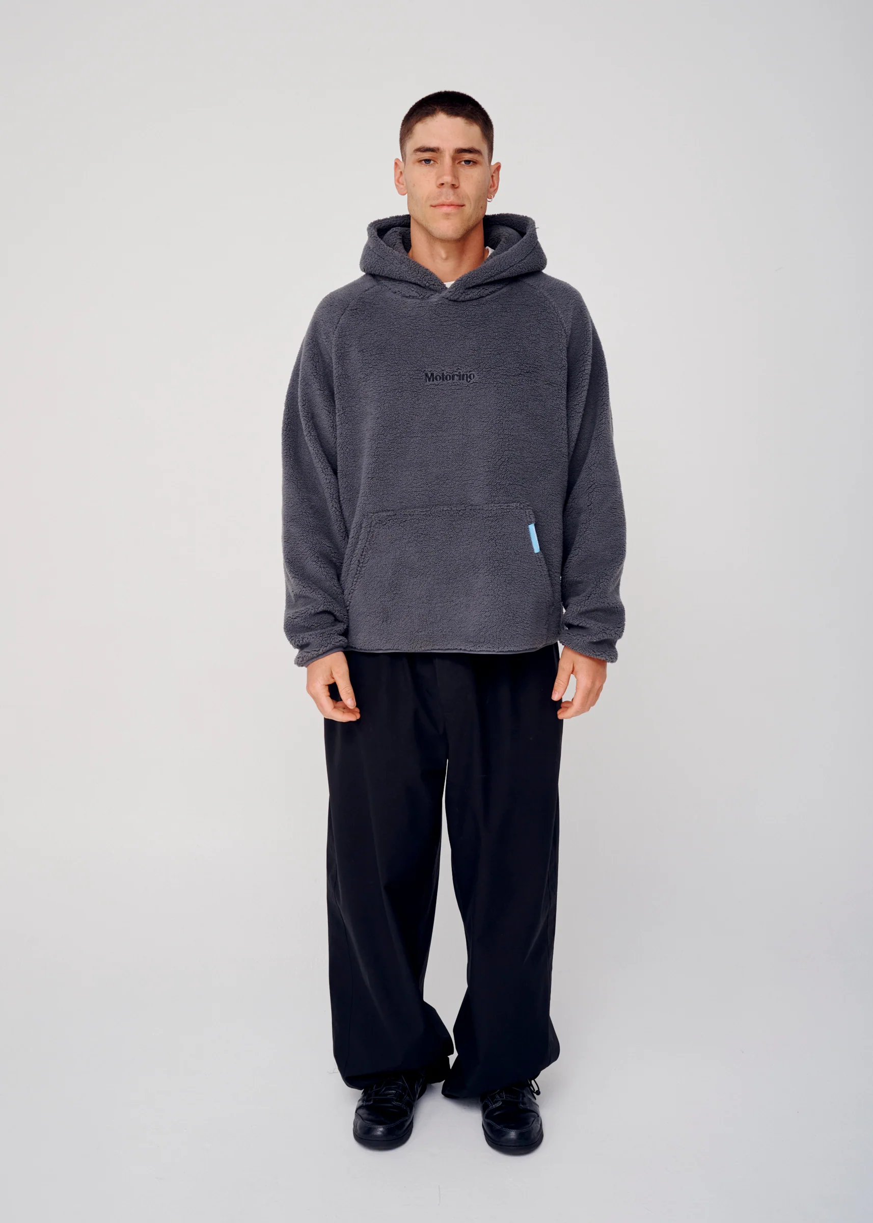 Polar Fleece Hoodie - Slate Grey - Image 5