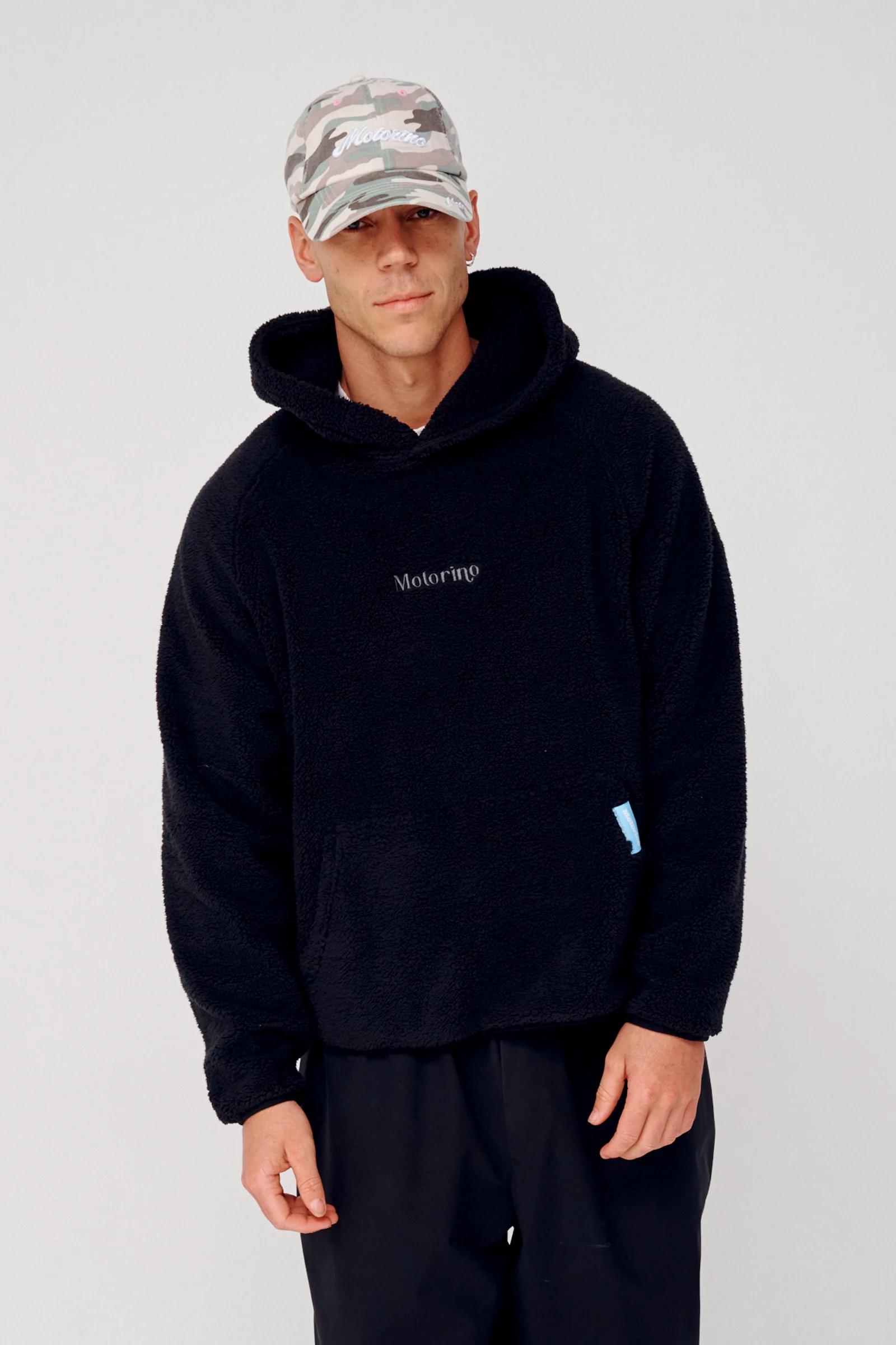 Polar Fleece Hoodie - Black - Image 9