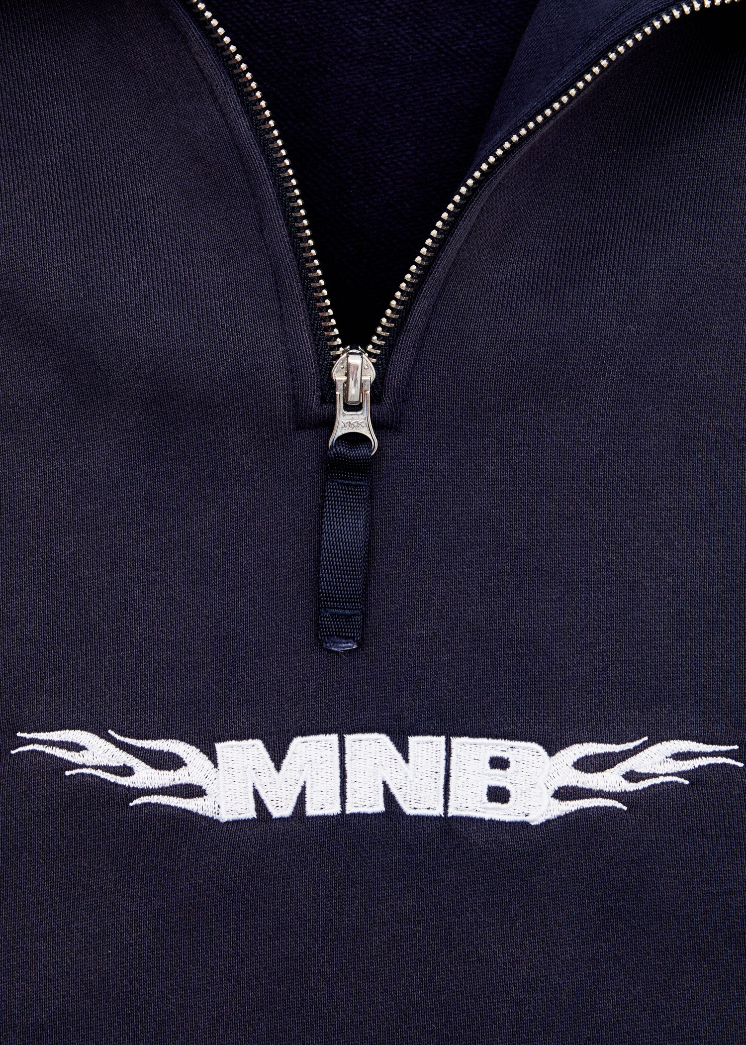 Quarter Zip Fleece - Washed Navy - Image 4