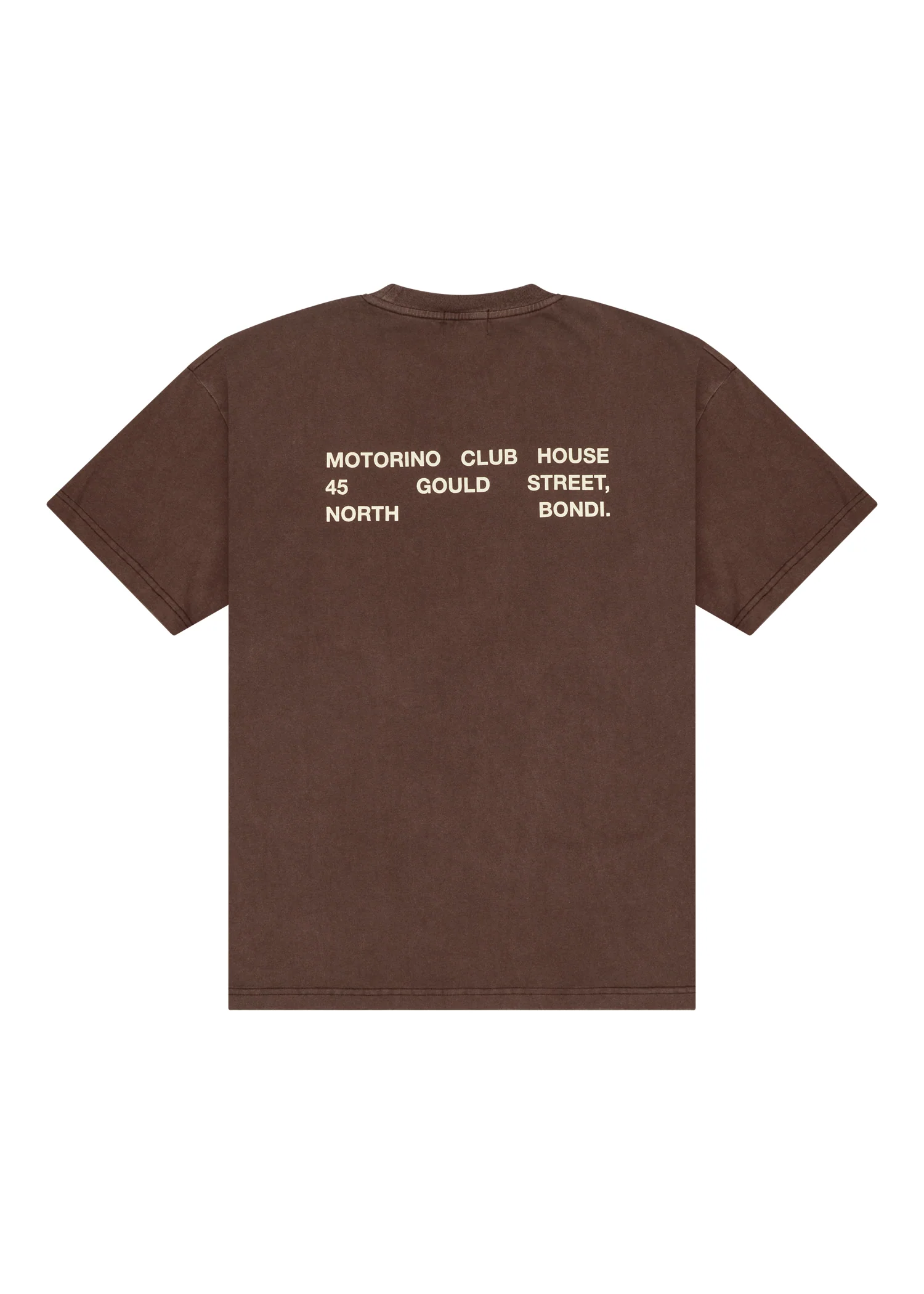 Address Tee - Washed Brown