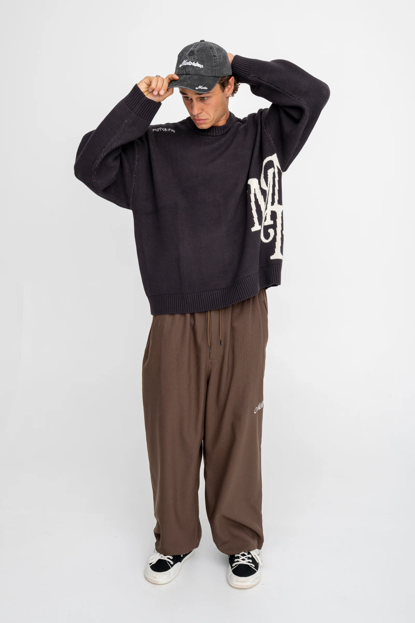 Stitched Knit - Off Black - Image 3