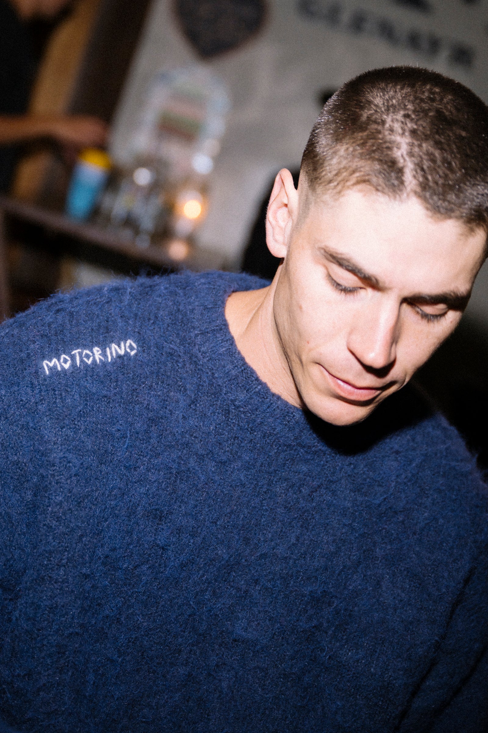 Stitched Mohair Knit - Ocean - Image 12