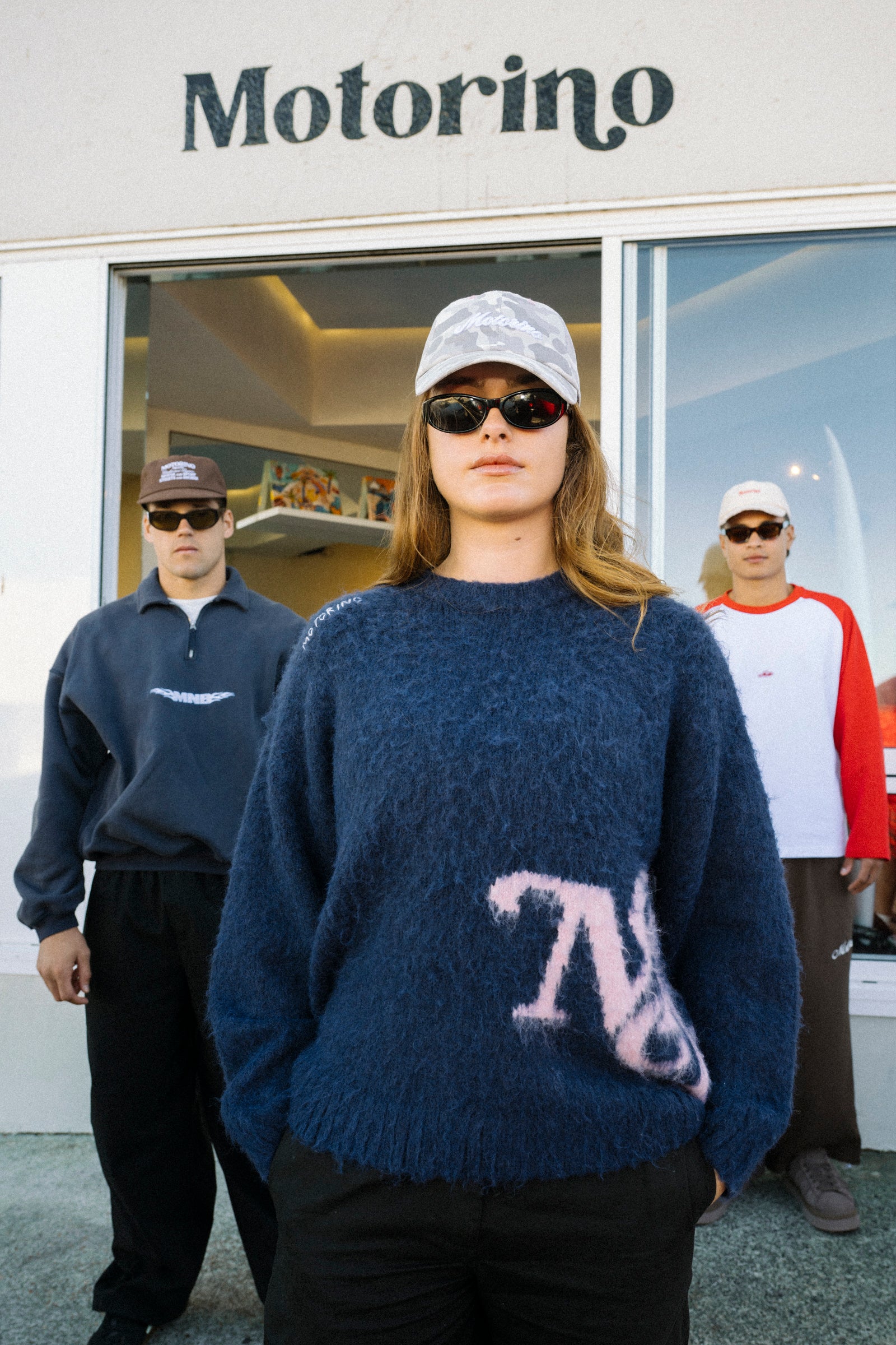 Stitched Mohair Knit - Ocean - Image 5