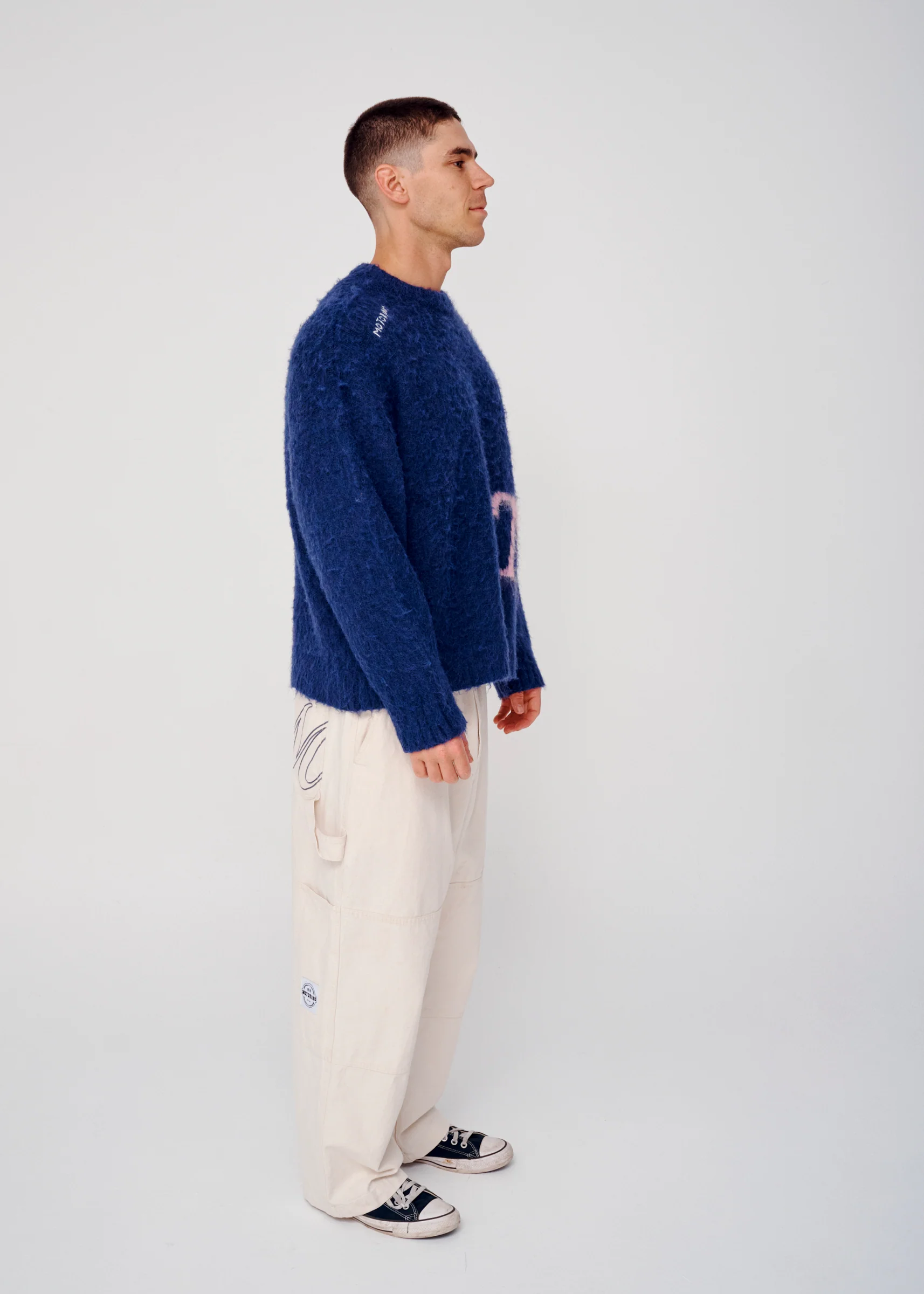Stitched Mohair Knit - Ocean - Image 8