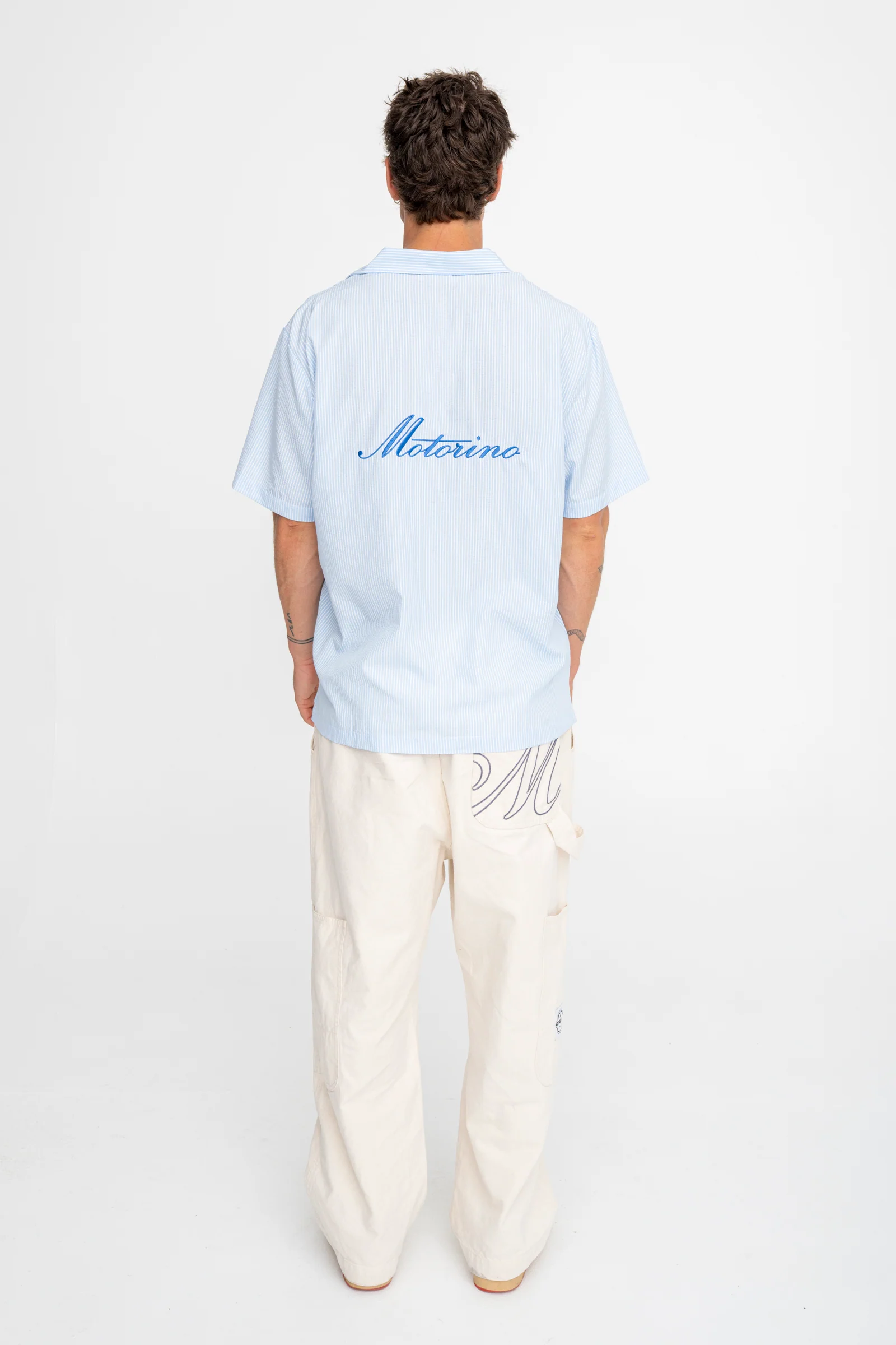 Striped Shirt - Sky Blue - Image 7