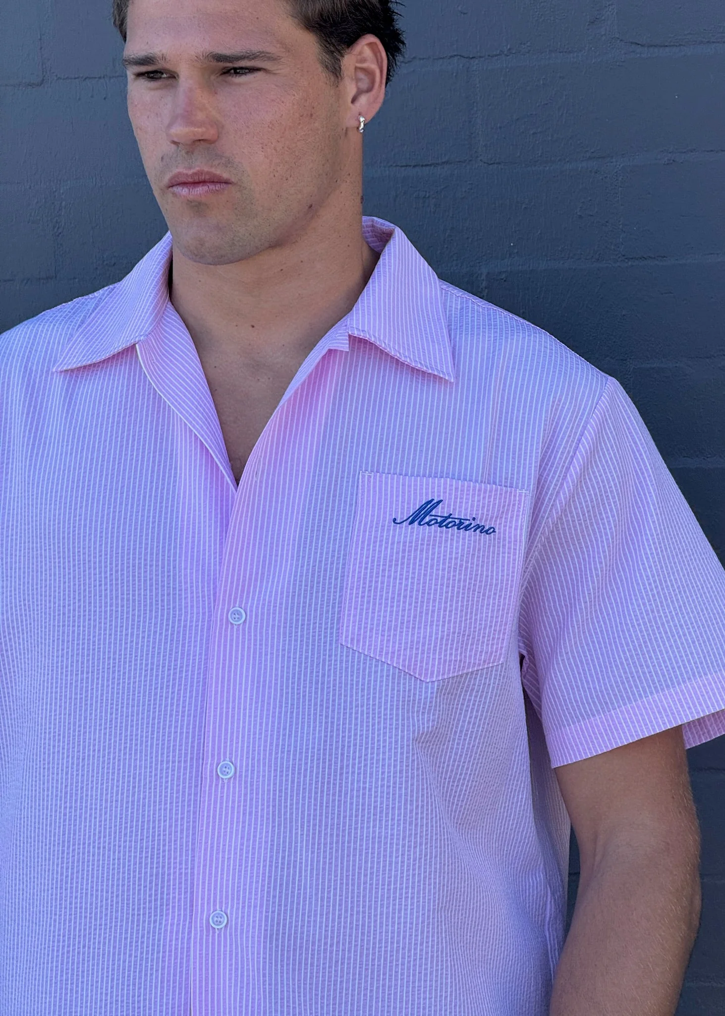 Striped Shirt - Pink Skies - Image 5