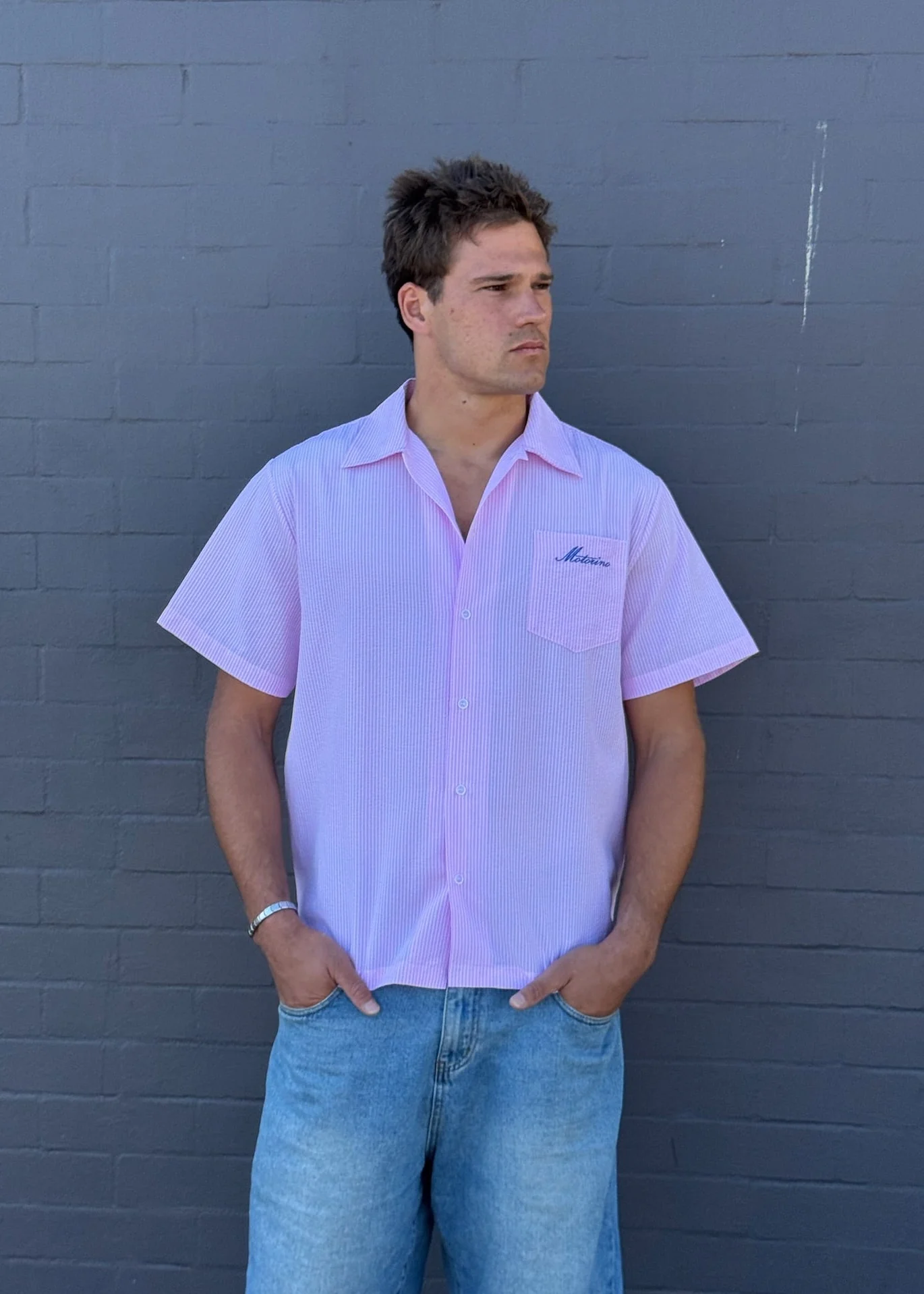 Striped Shirt - Pink Skies - Image 6