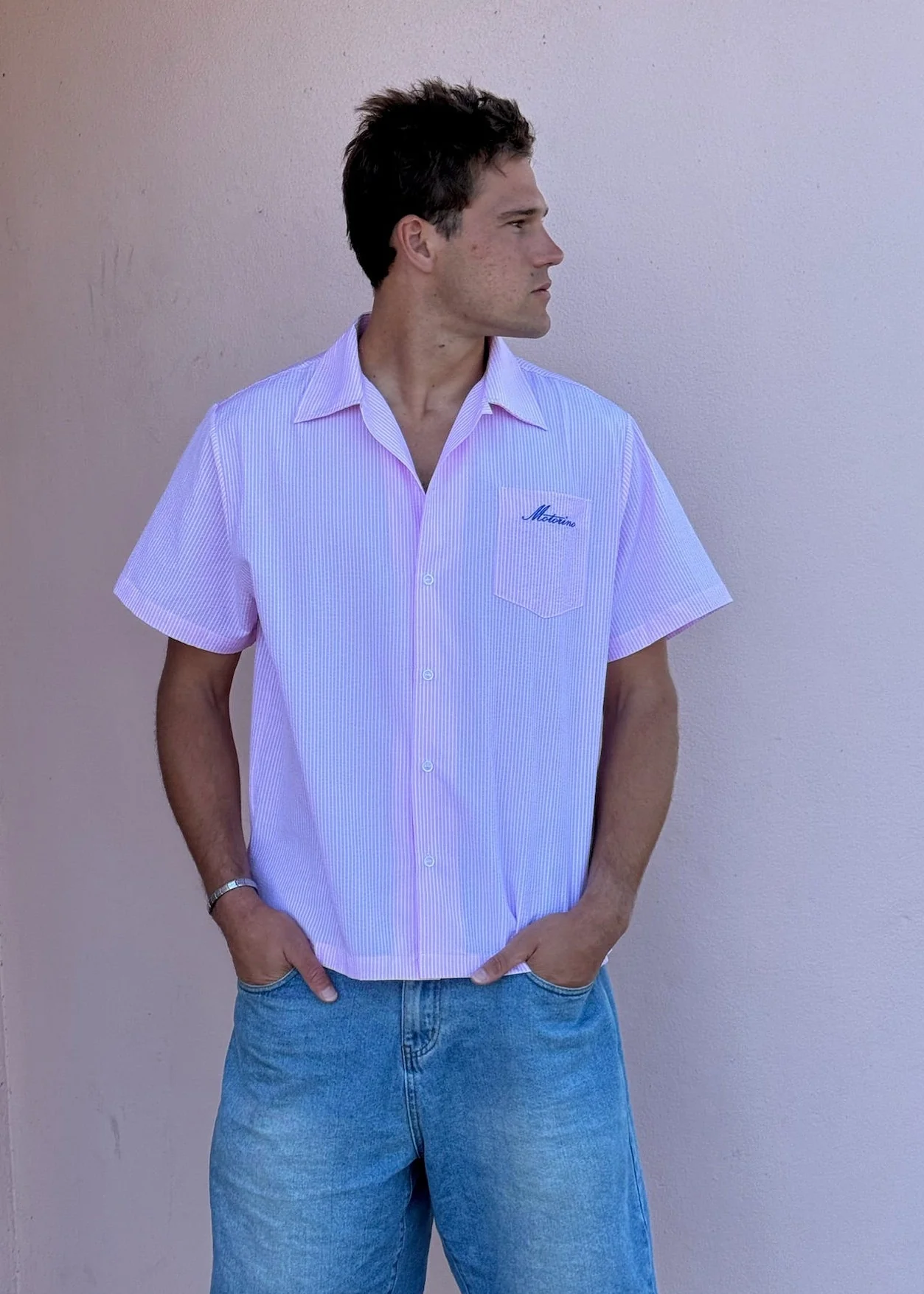 Striped Shirt - Pink Skies - Image 7