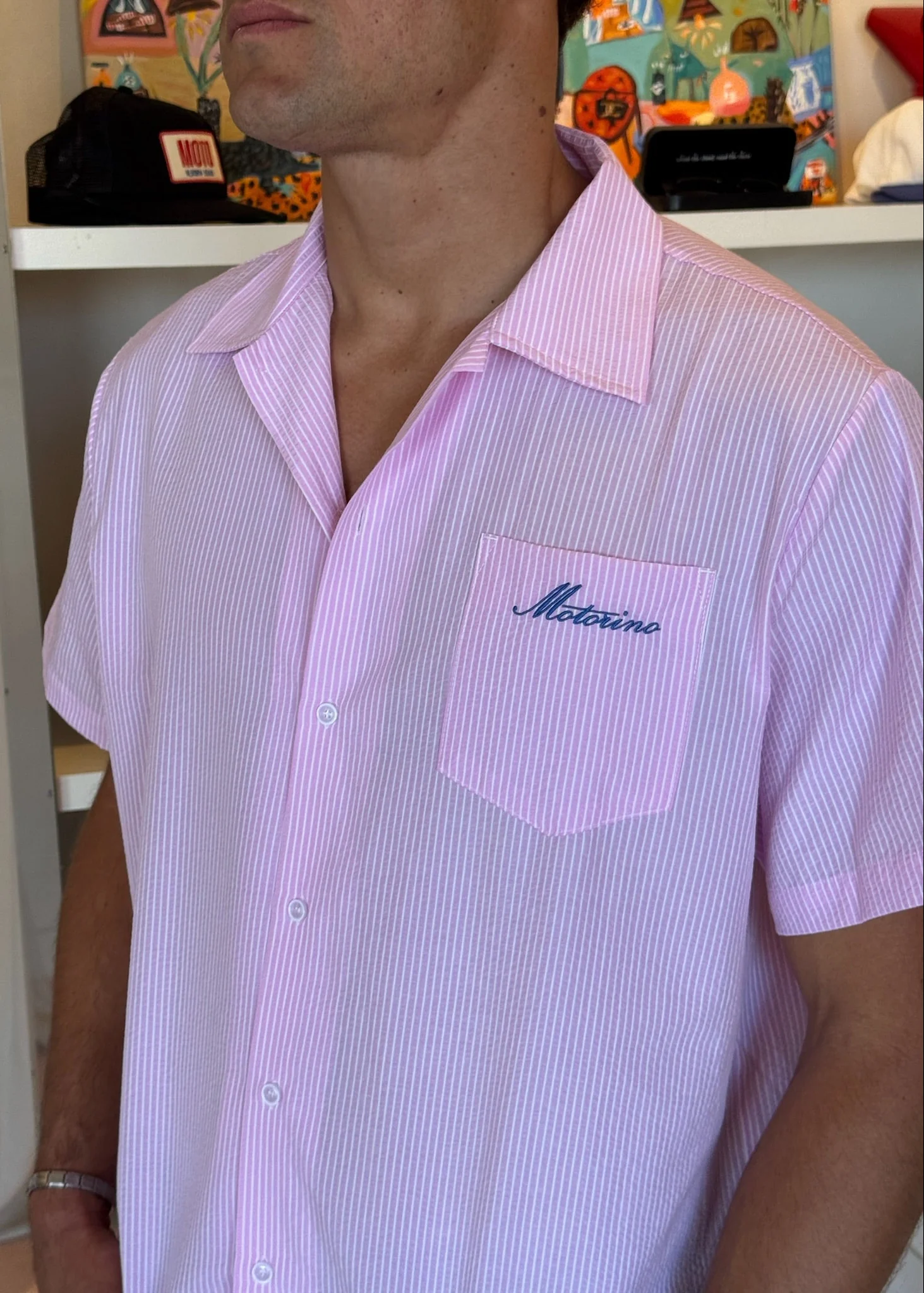 Striped Shirt - Pink Skies - Image 8