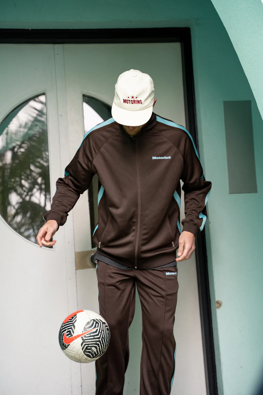 Track Pant - Choc Stripe - Image 4
