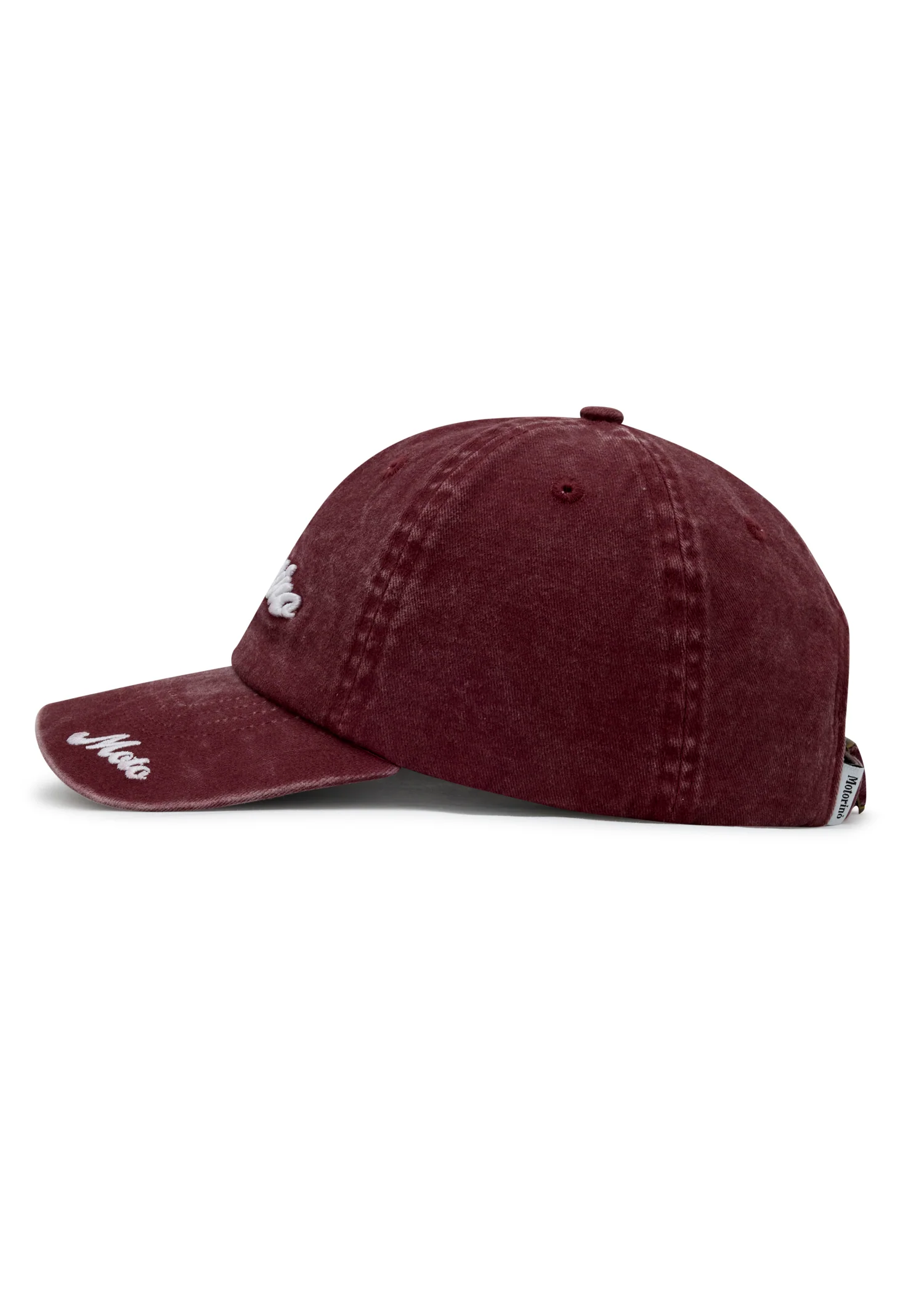 Washed Dad Hat - Burgundy - Image 3