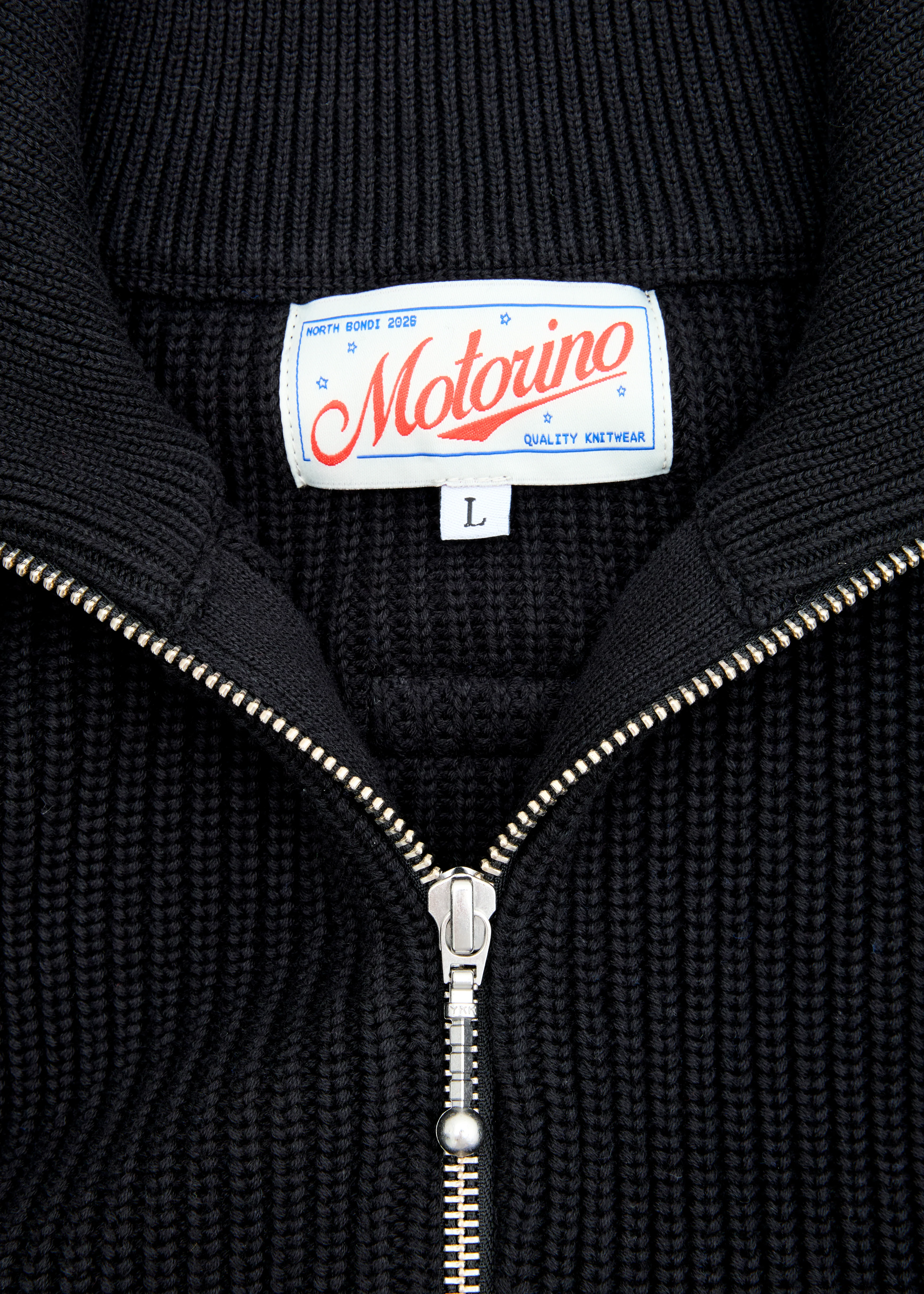 Zipped Knit - Black - Image 7