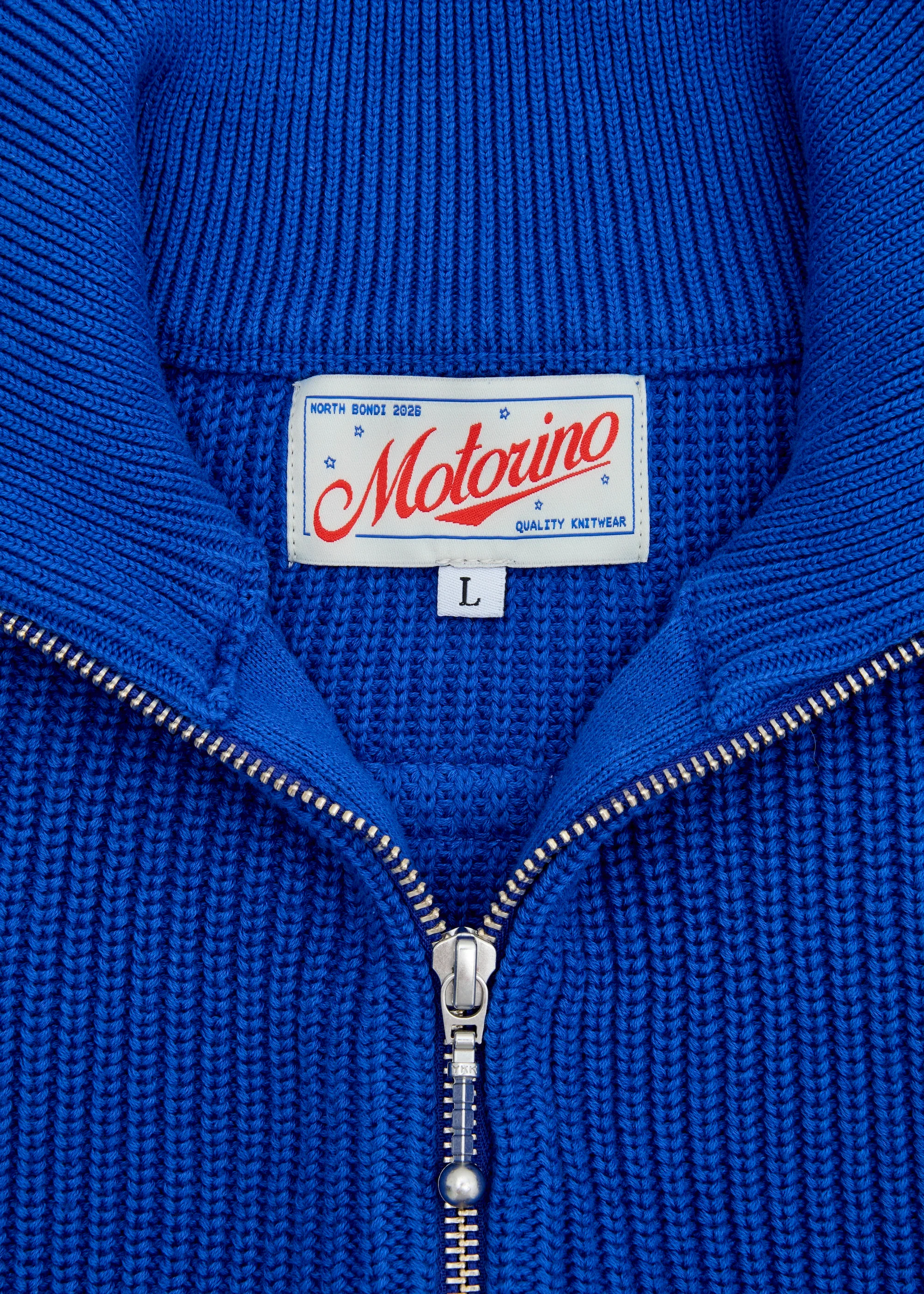 Zipped Knit - Blue - Image 7