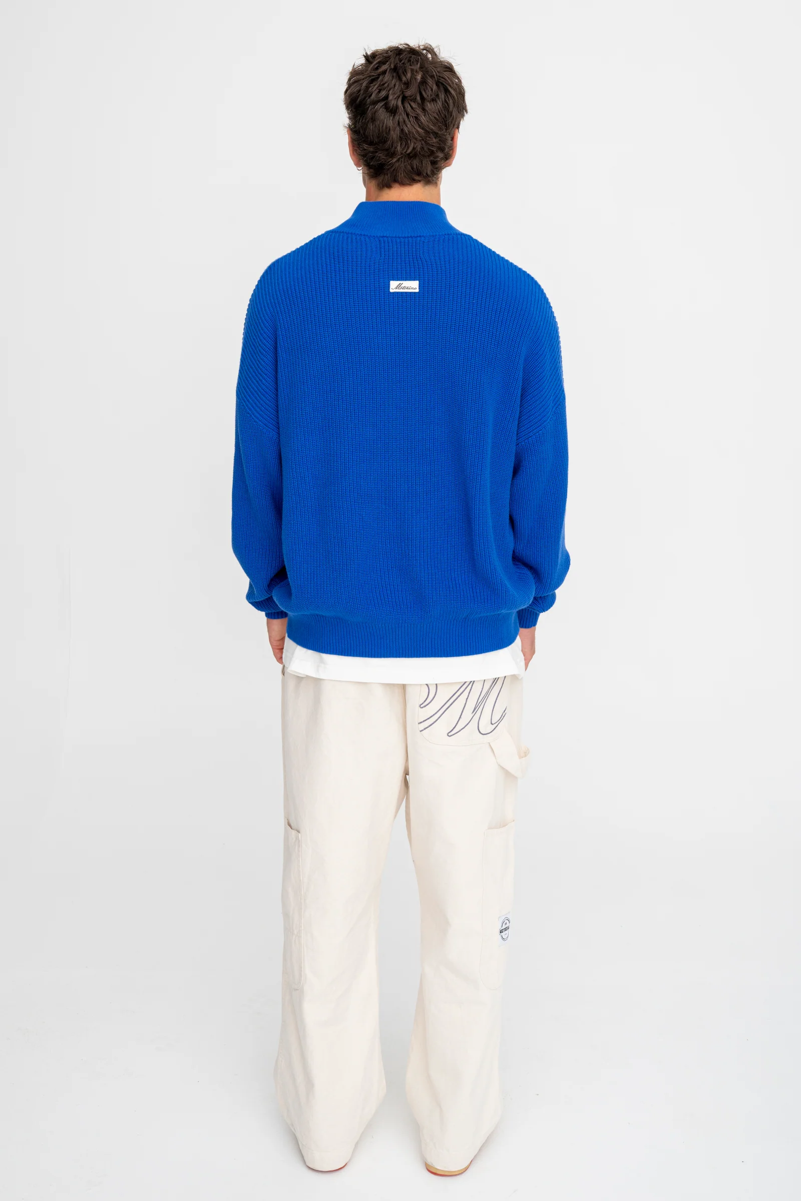 Zipped Knit - Blue - Image 8
